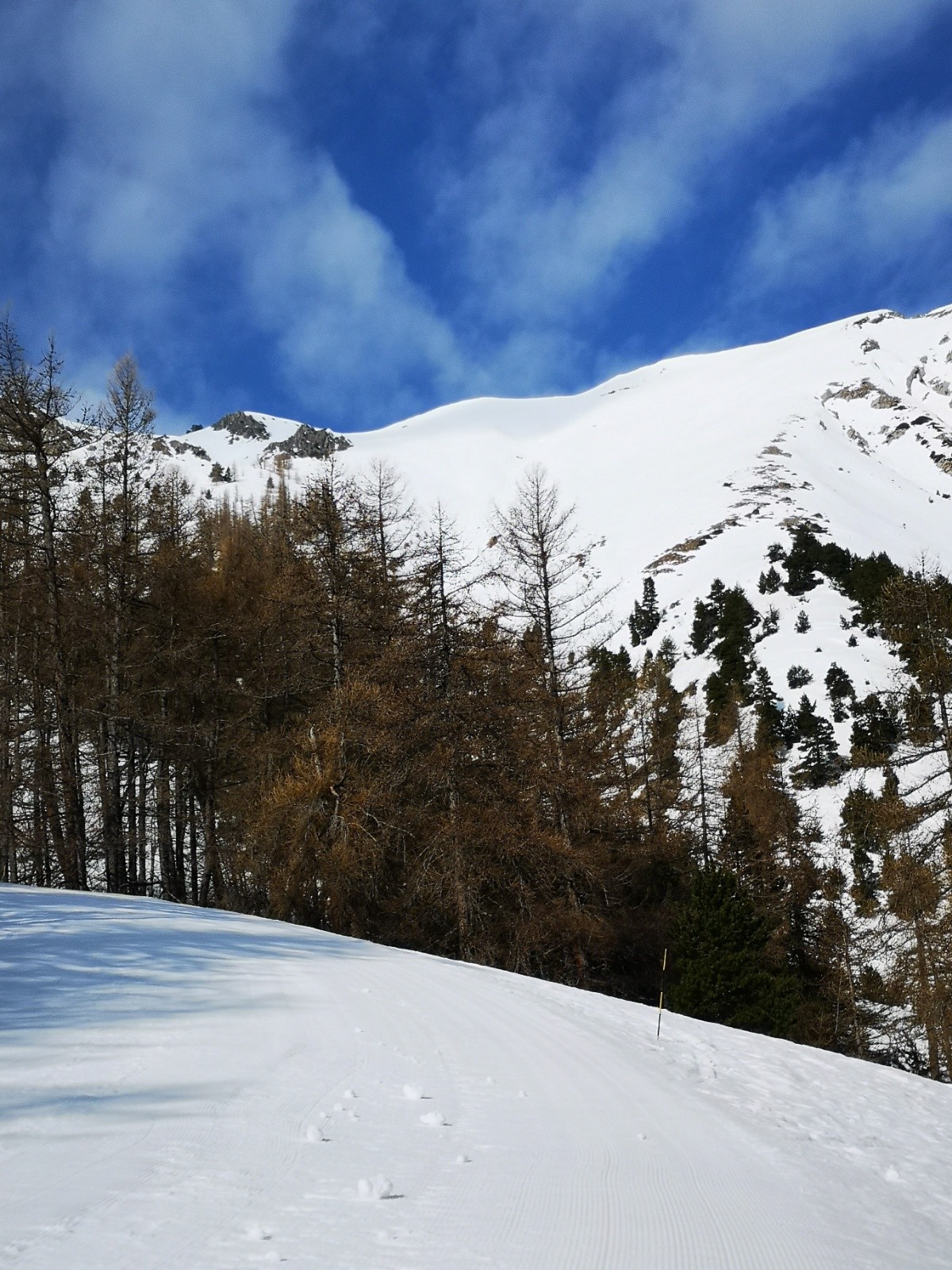 Vue des pistes de Laye&nbsp;