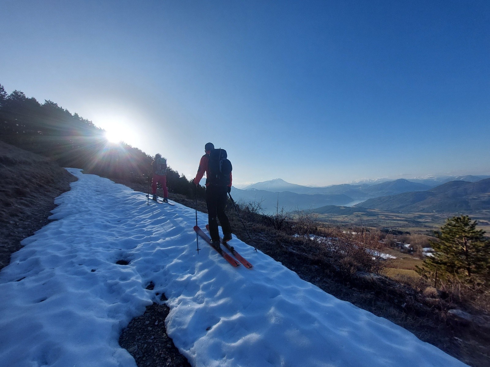 &nbsp;Piste rapidement enneigée
