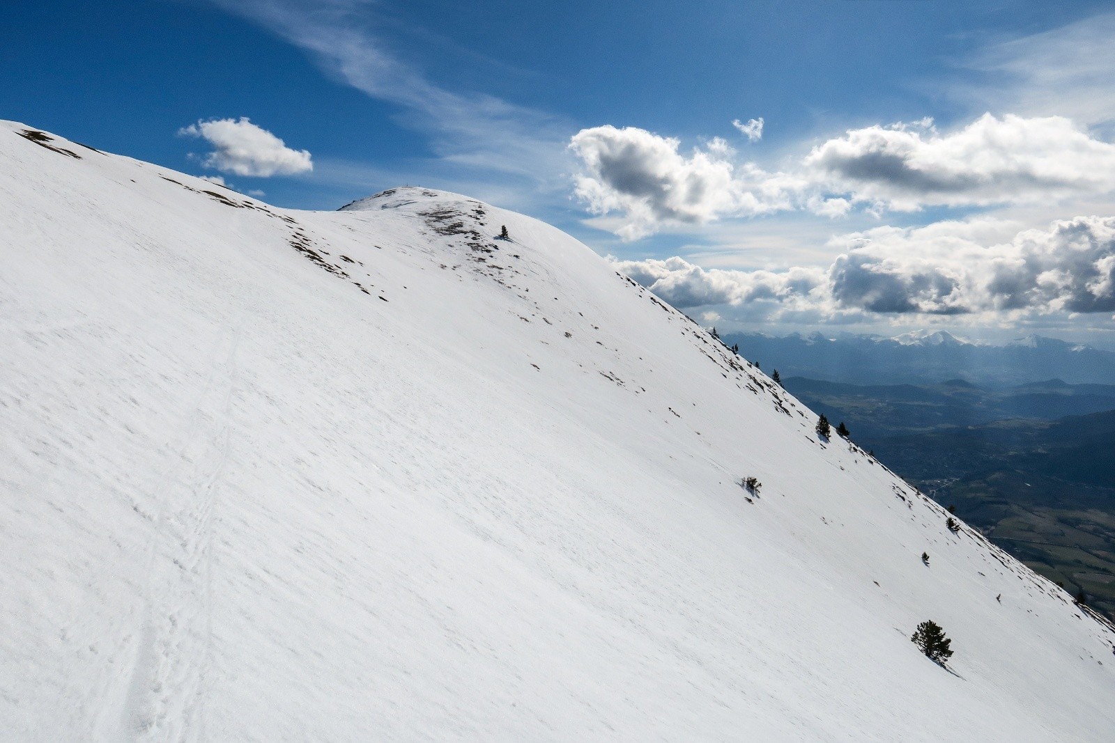 &nbsp;Belle pente sommitale