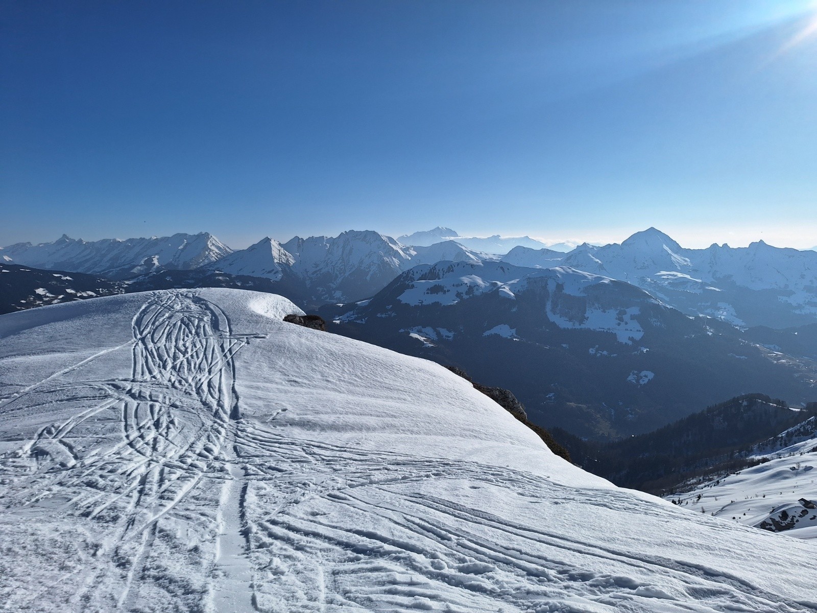 Les Aravis depuis le Bouton