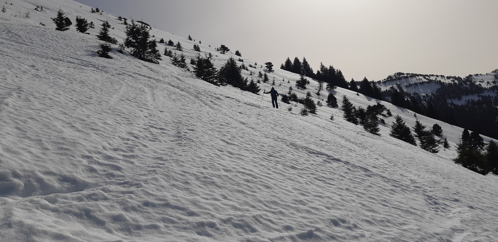 Neige juste décaillée 