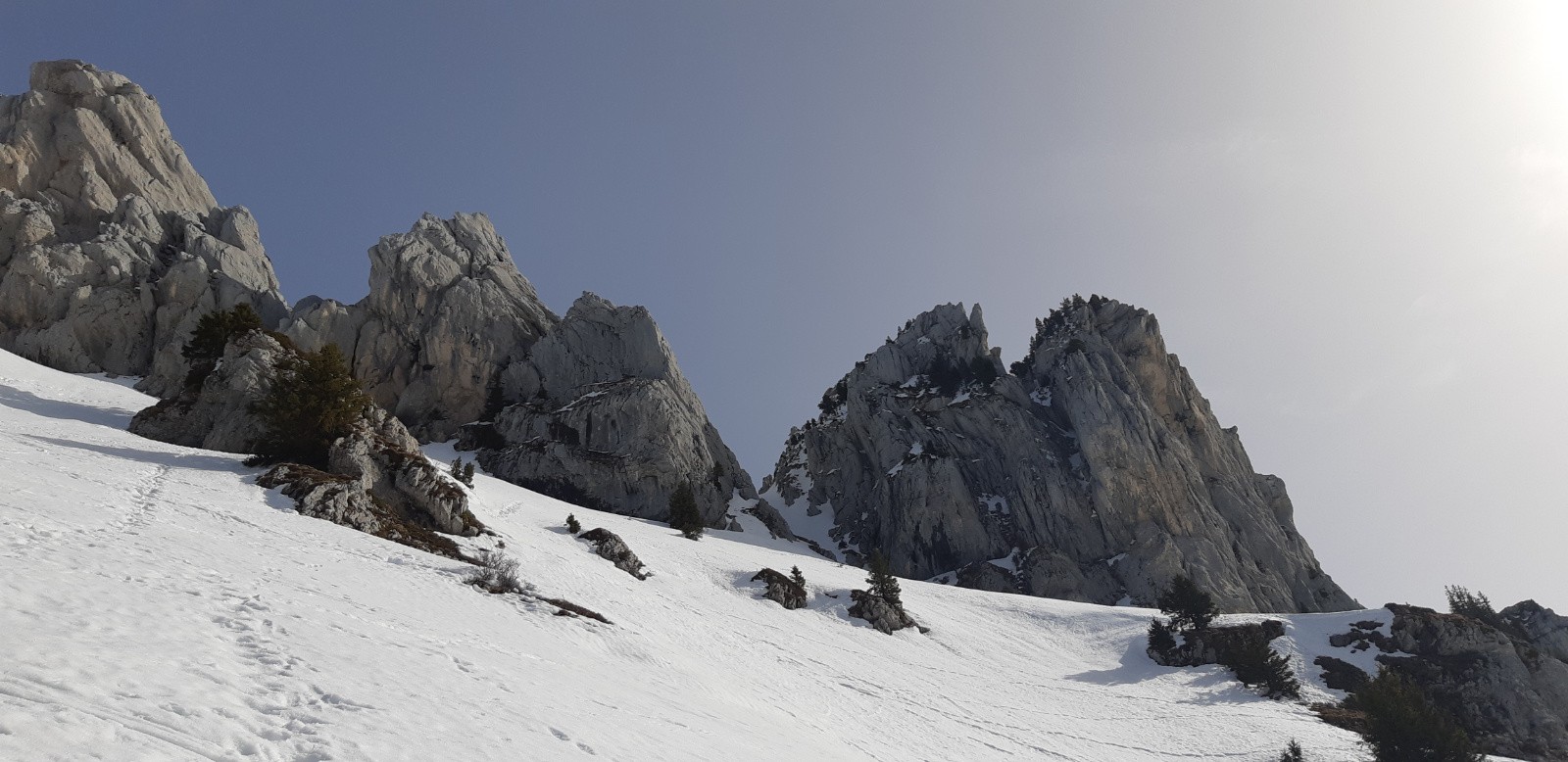 A l'approche du sommet