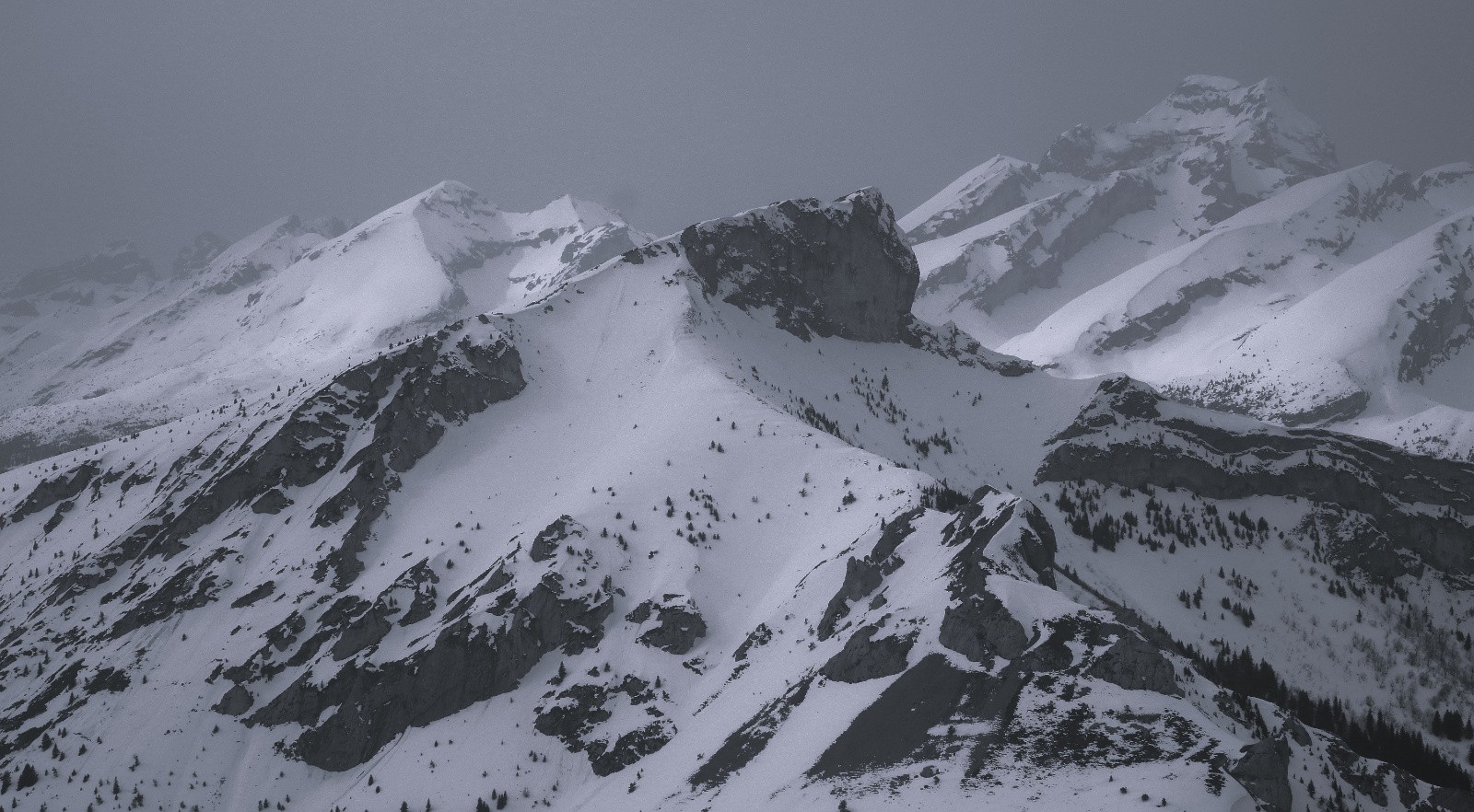 Le Gicon, entre le Rocher Rond et le Grand Ferrand&nbsp;