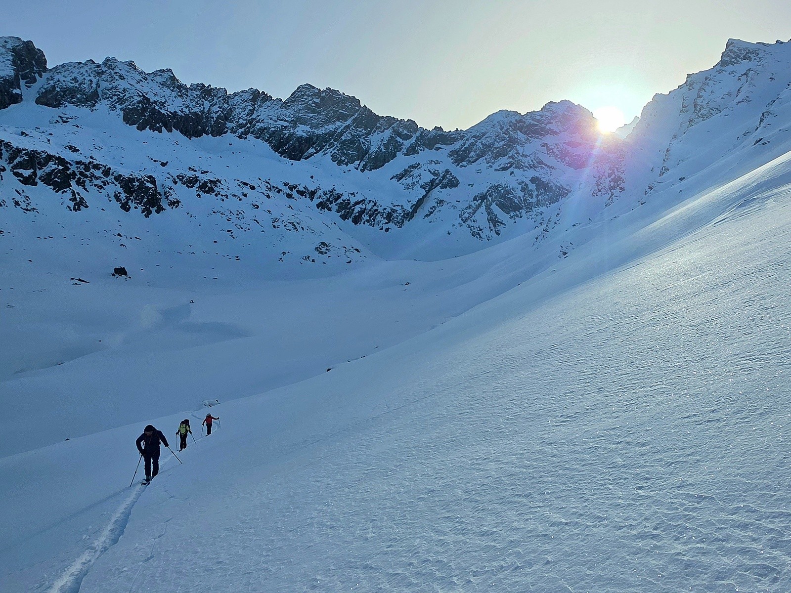 &nbsp;Petit matin au-dessus du refuge du Viso