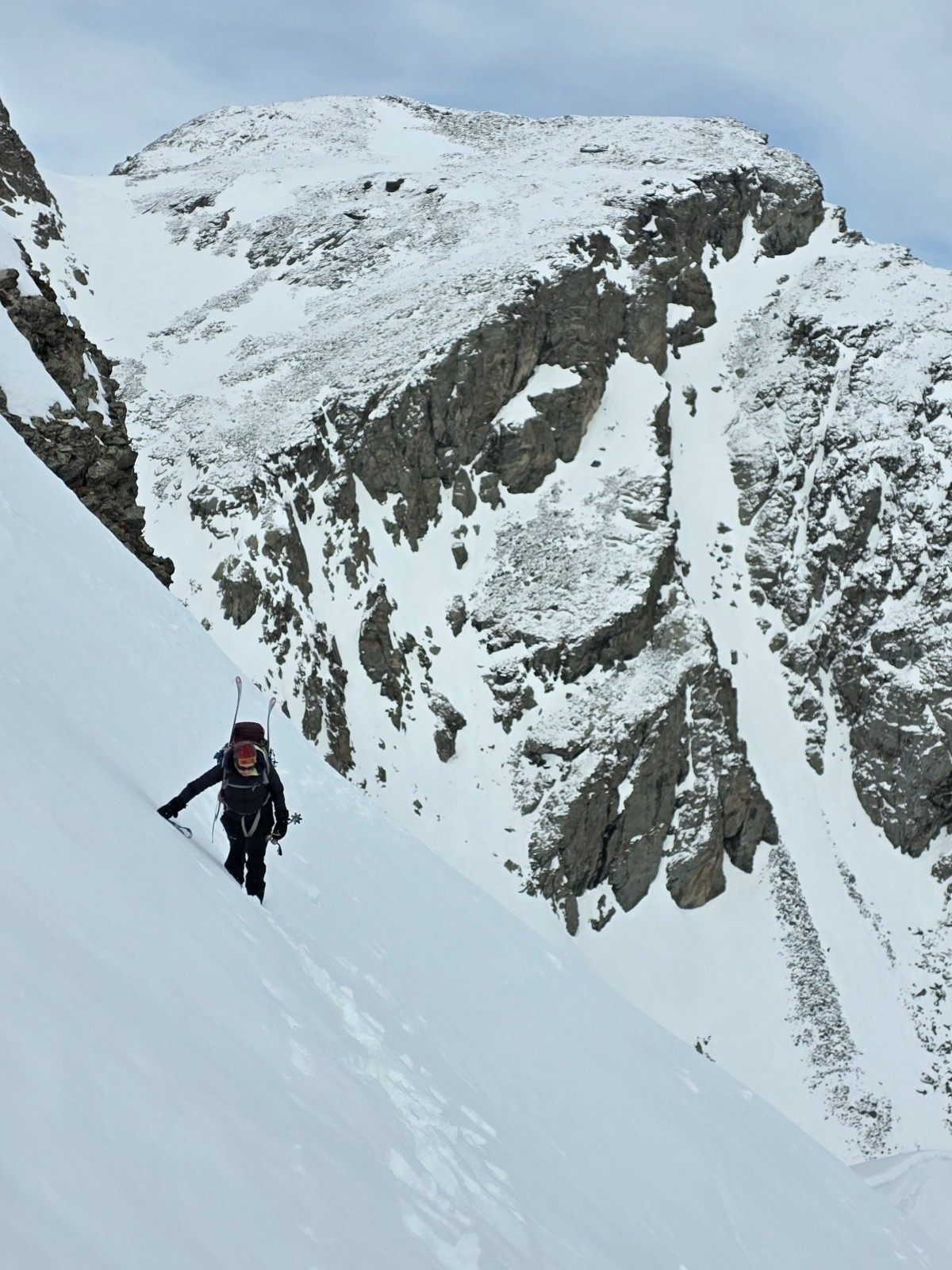 Pente terminale vers la Traversette&nbsp;