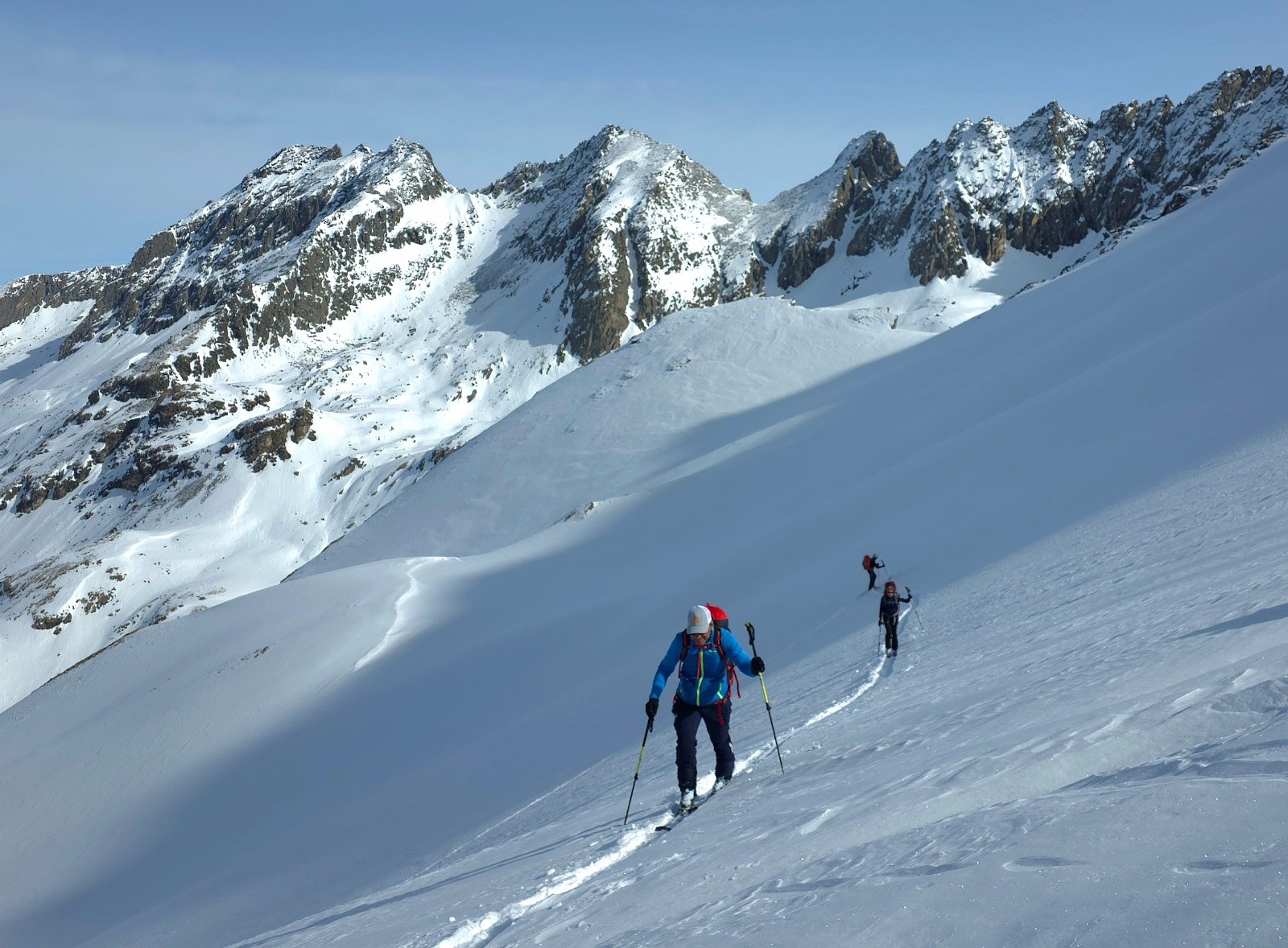 Arrivée au passo di Soustre&nbsp;