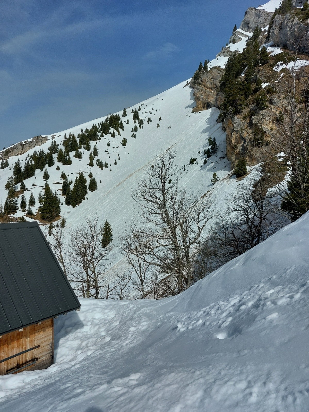 Les coulées sous la cabane de bellefont