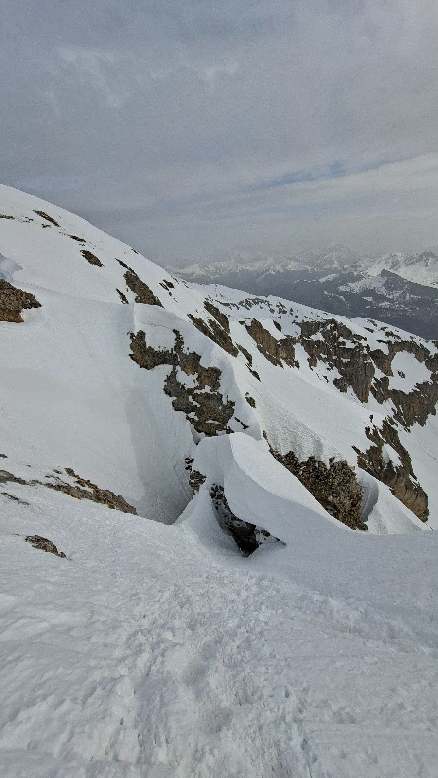 La fameuse corniche vue du dessus