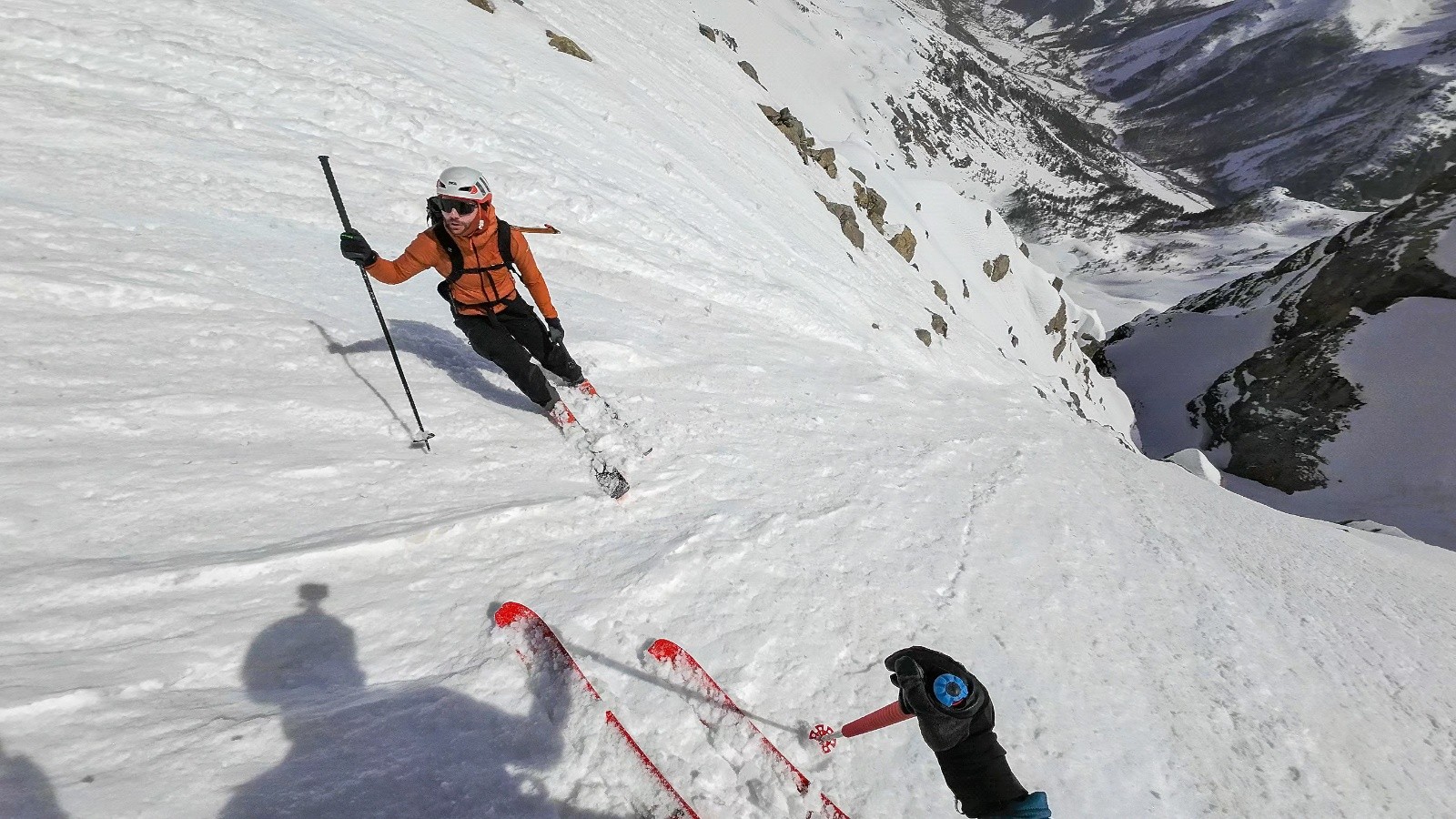 Dans la descente au dessus des petites barres du bas