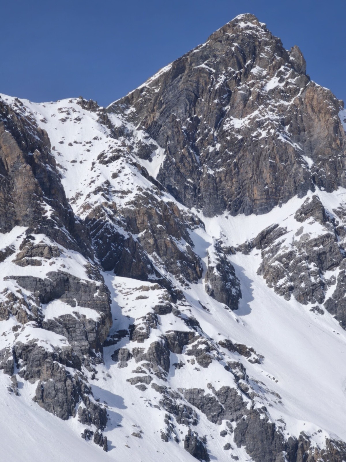 La pente sur la gauche de l'image sous le magnifique Panestrel