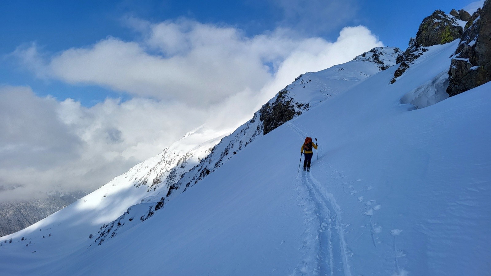 &nbsp;J2 - Traversée prudente vers le Col du Fer
