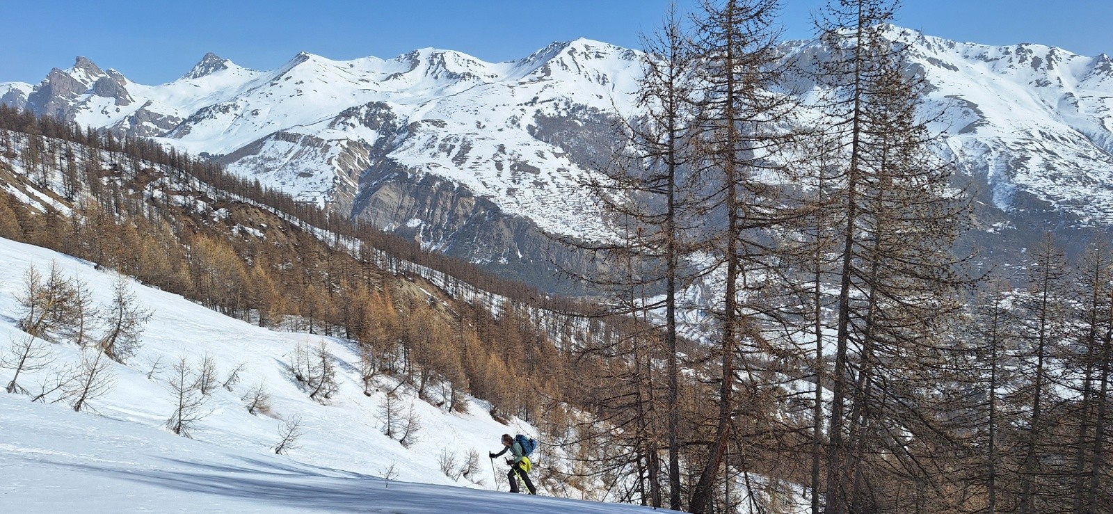 Avec la balade de la veille en fond
