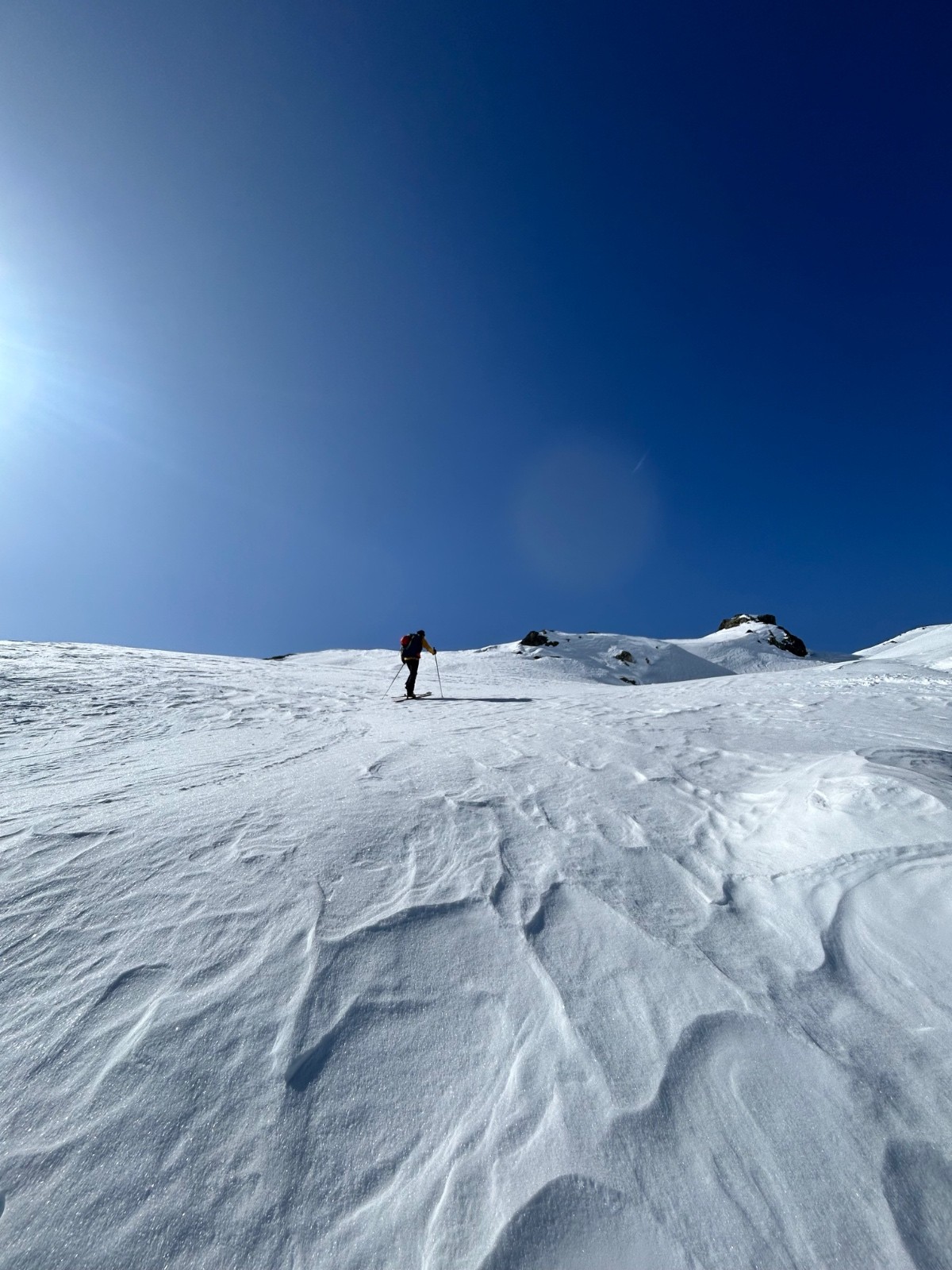 L’arrivée au col du Sambuis