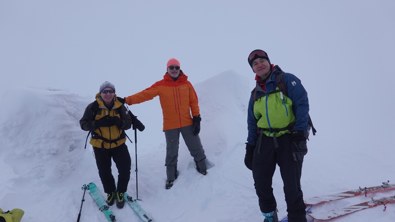 Jean, Didier et David au sommet