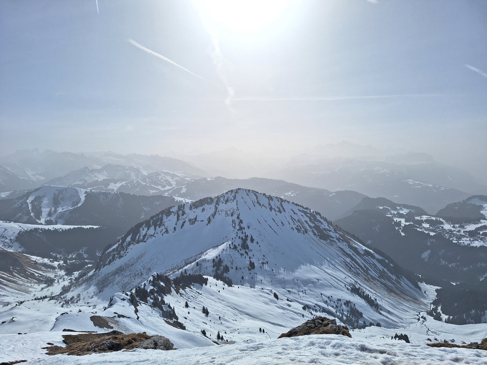 Gros voile sableux sur le Mont-blanc !!