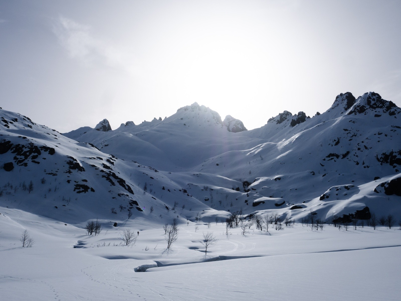 Départ du refuge de Manganu