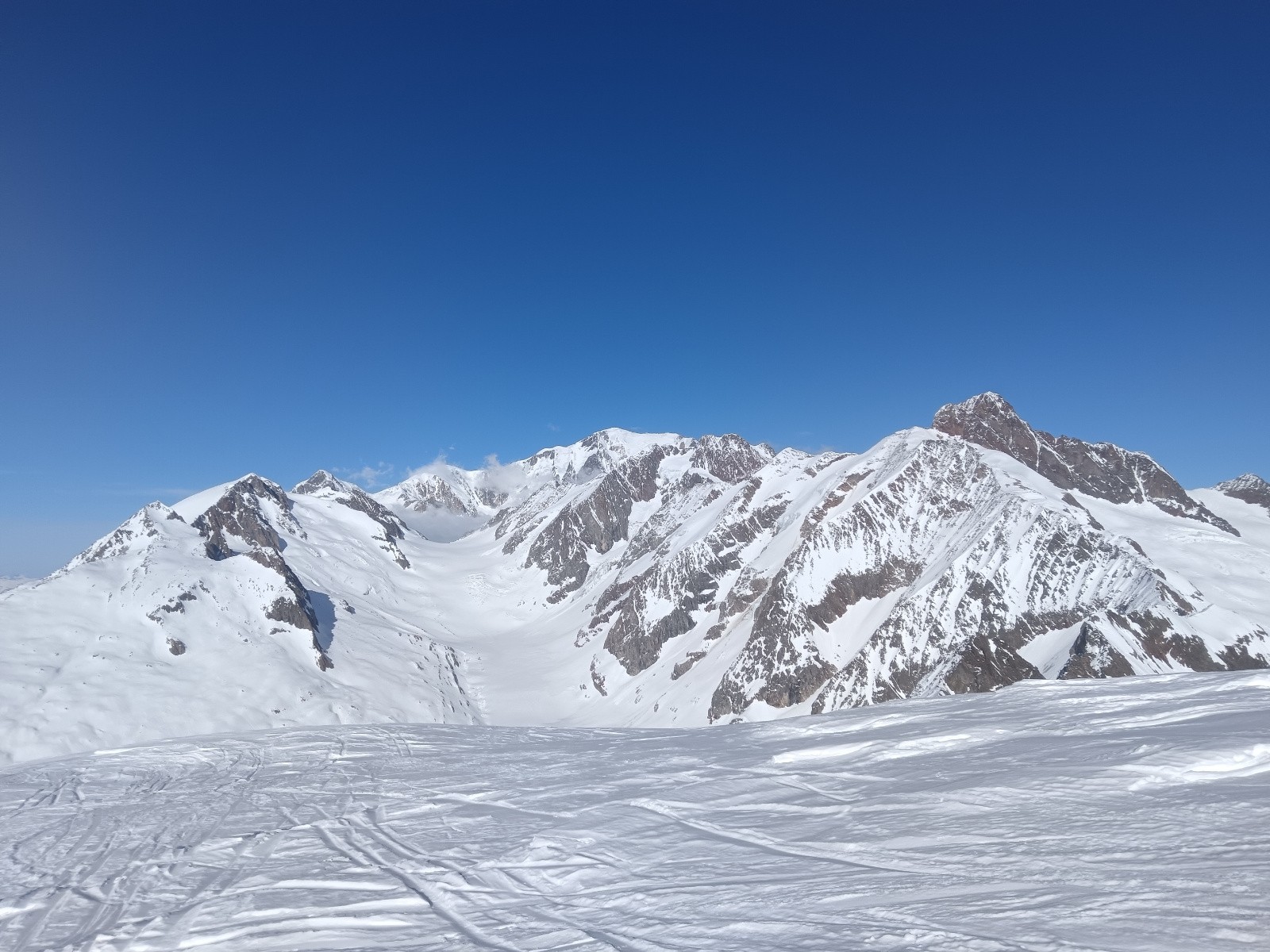Bérangère, Miage, Mont-Blanc, glacier et aiguilles de Tré-la-Tête, aiguille des Glaciers