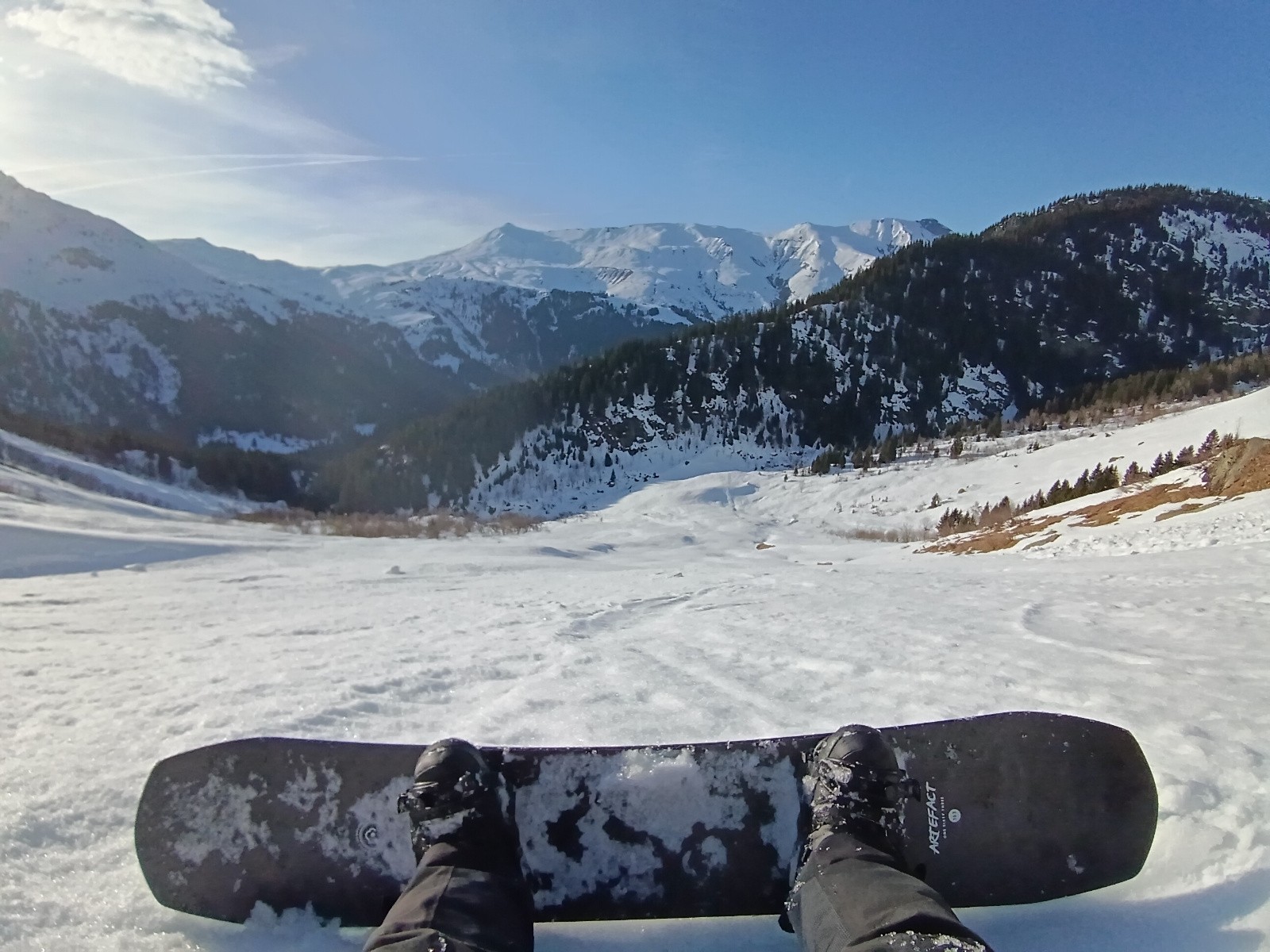 Combe Blanche (vernes en direction de la Laya à gauche)