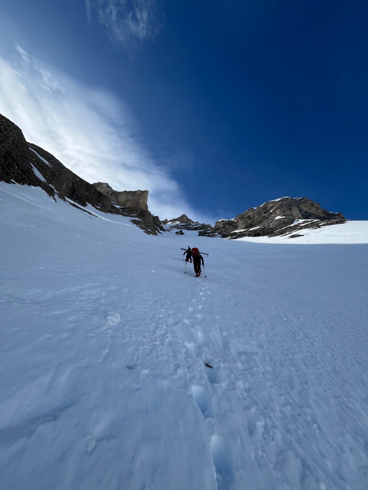 Dans la pente après la rampe
