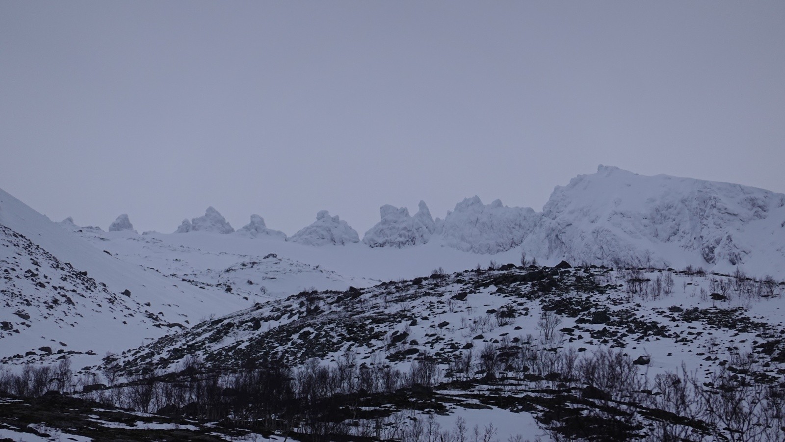 La crête des Trolls prise au téléobjectif