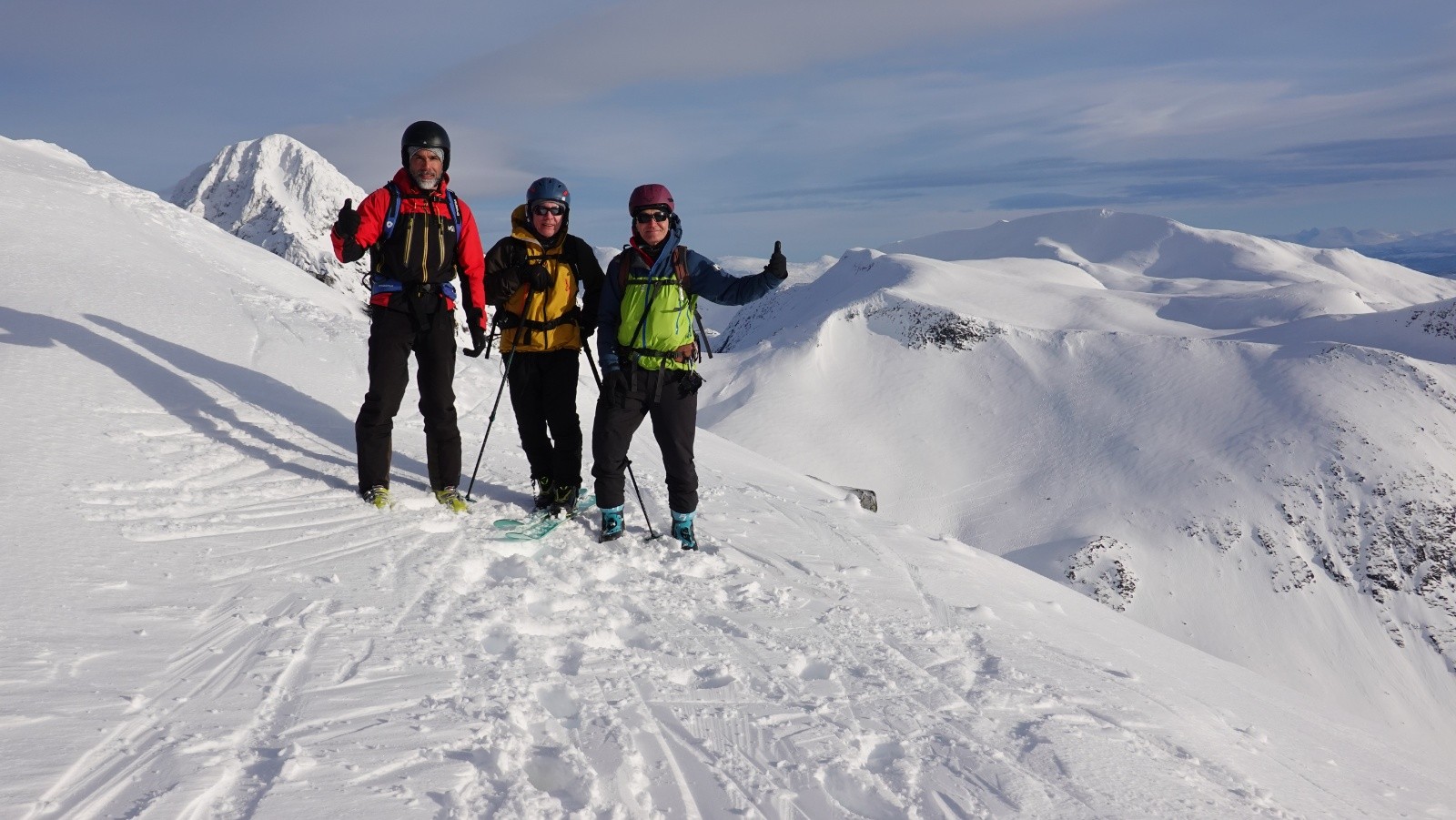 Flavien, Jean et David au sommet