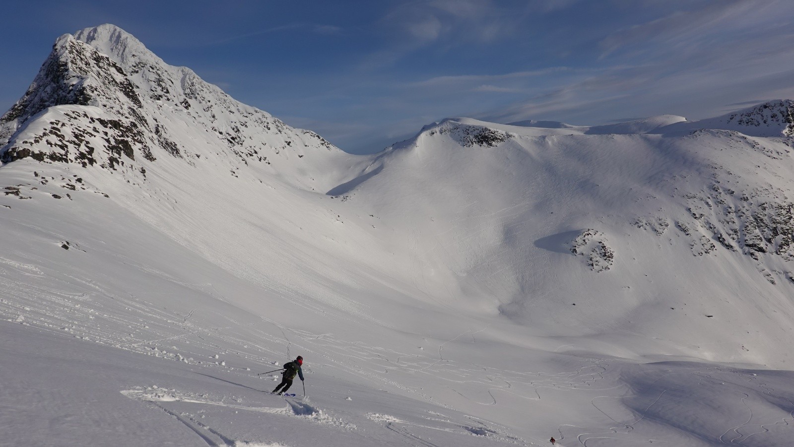 Poudreuse humide agréable à skier