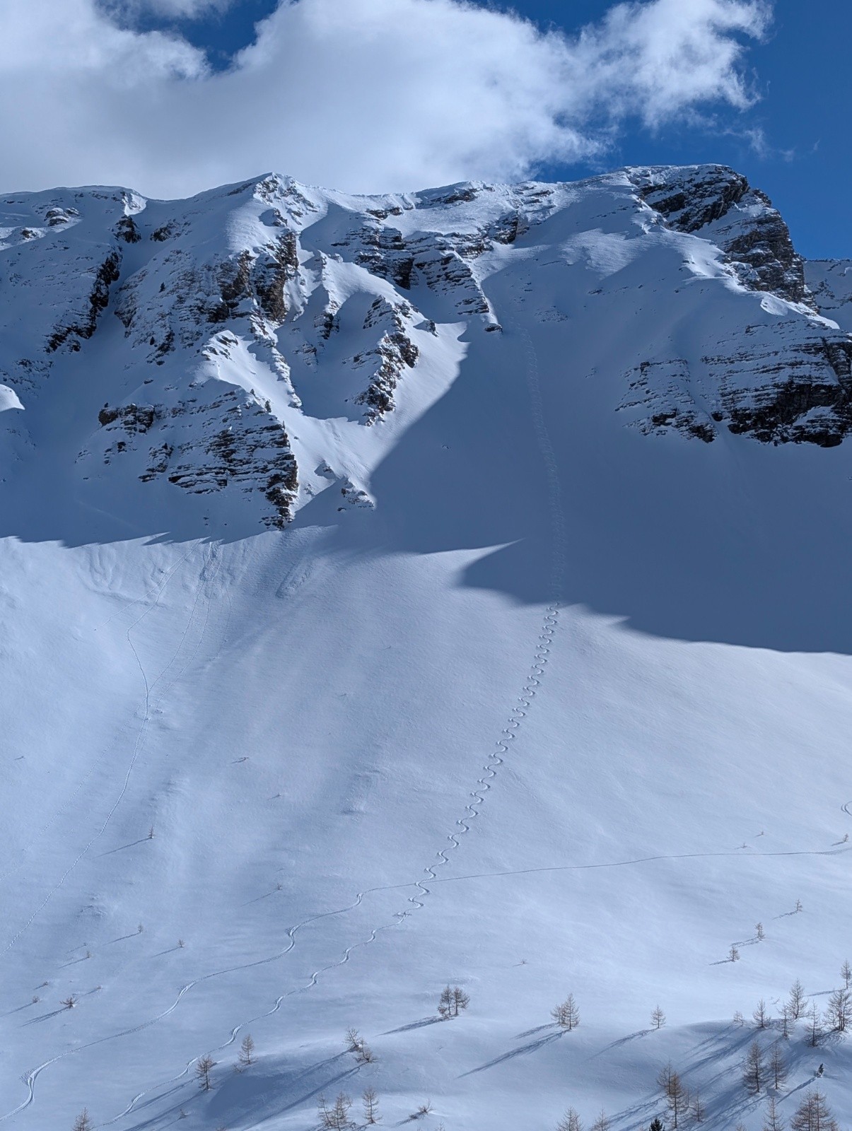 Quelqu'un aime la godille visiblement :) (pas nos traces)