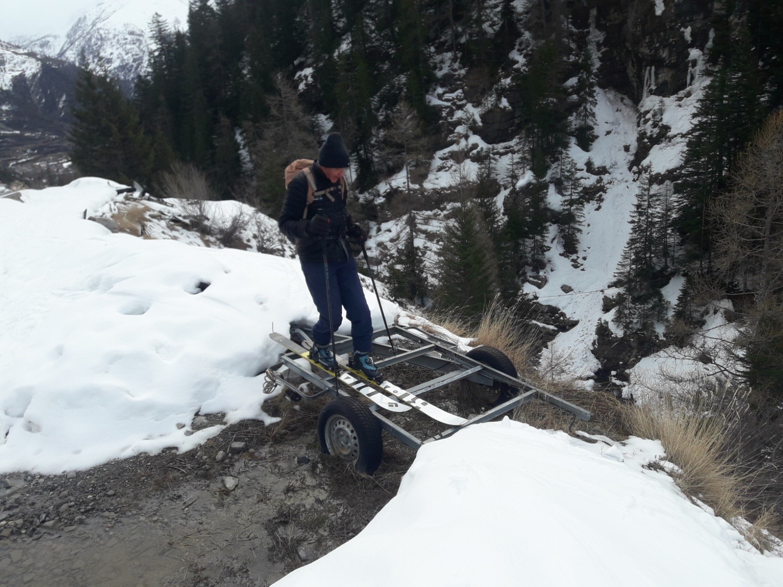 passage sur la piste de Gialorgues surprenant !-)