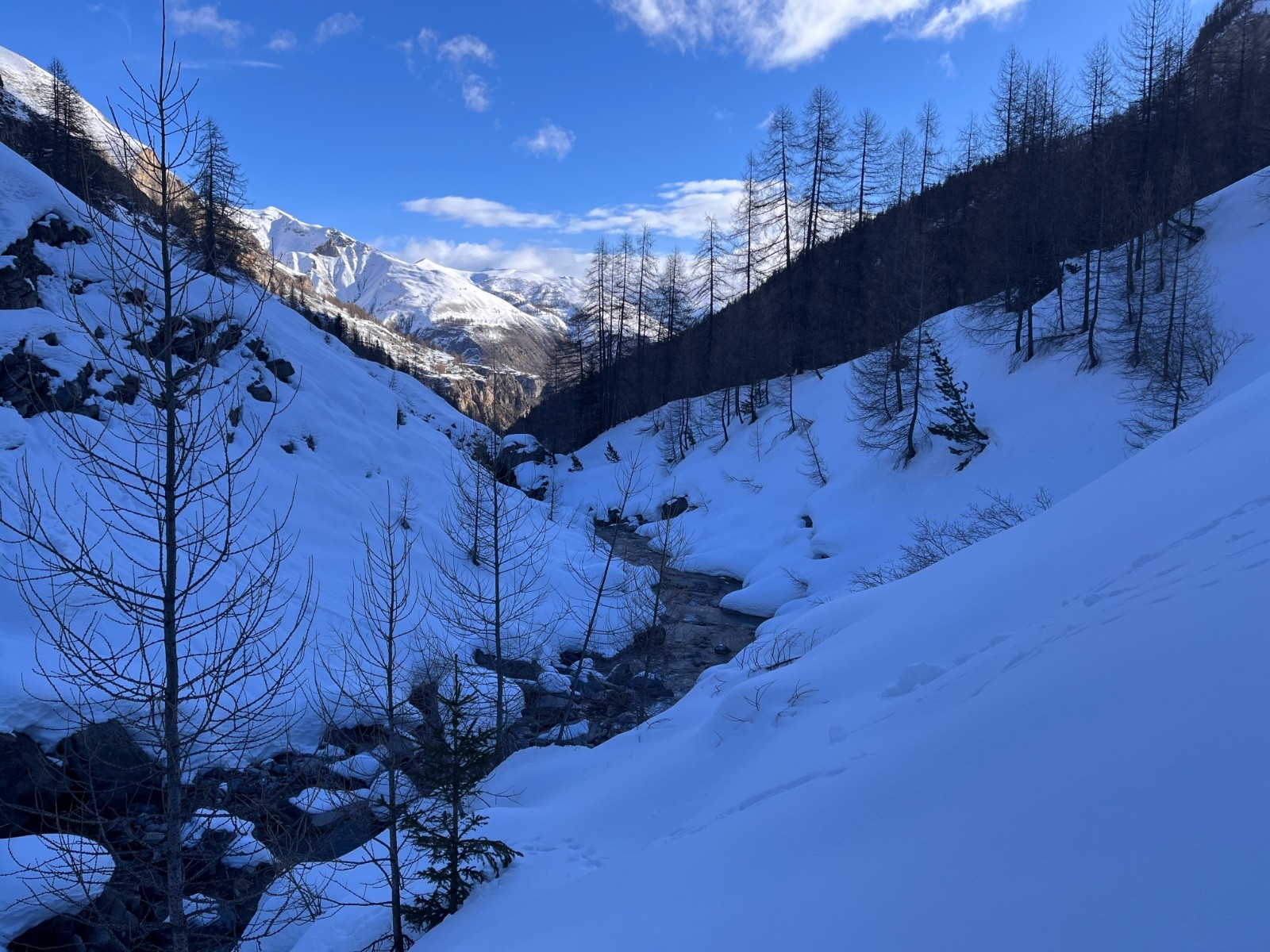 traversée du ruisseau délicate !