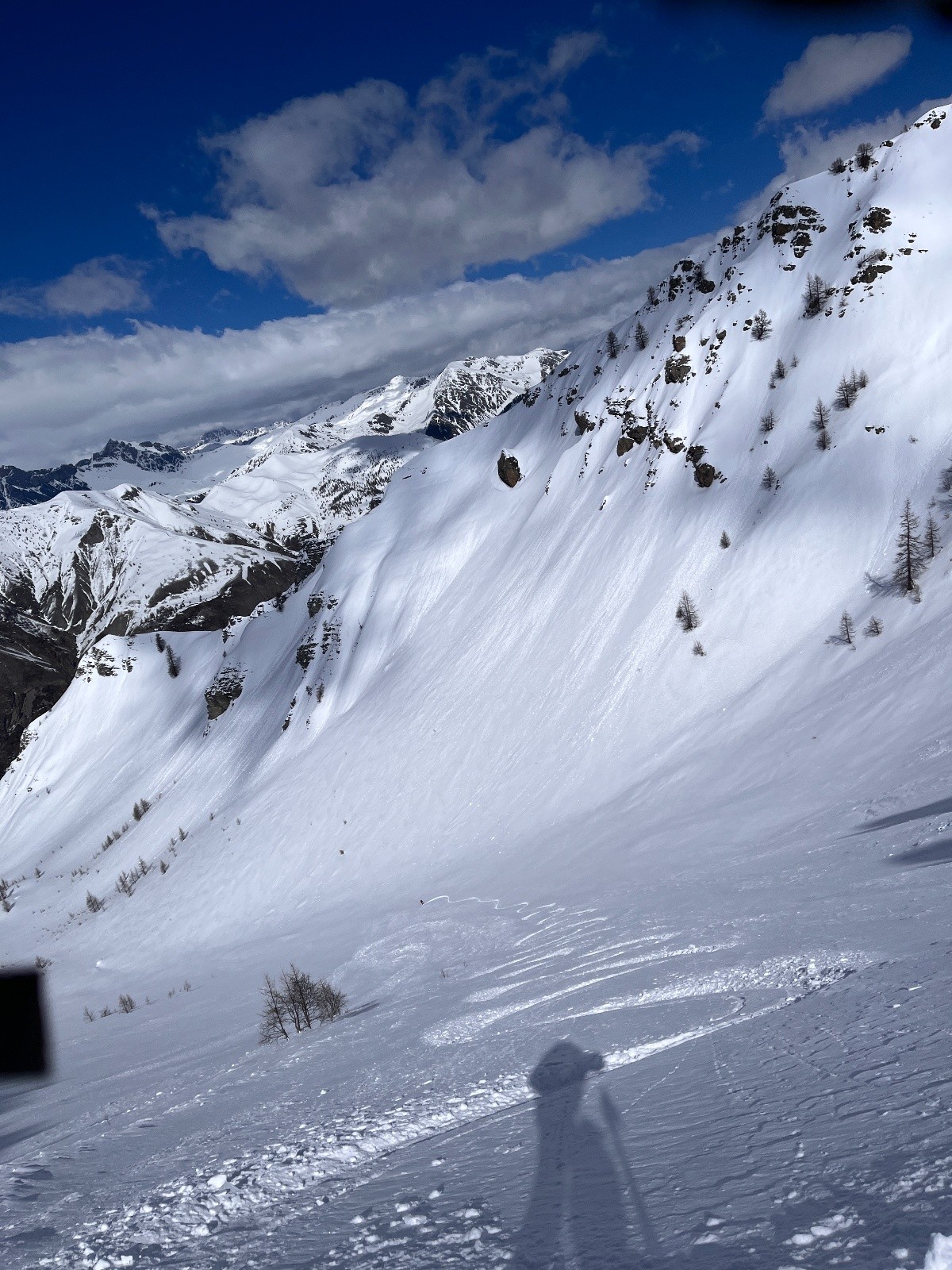 jolies traces dans le couloir de descente&nbsp;