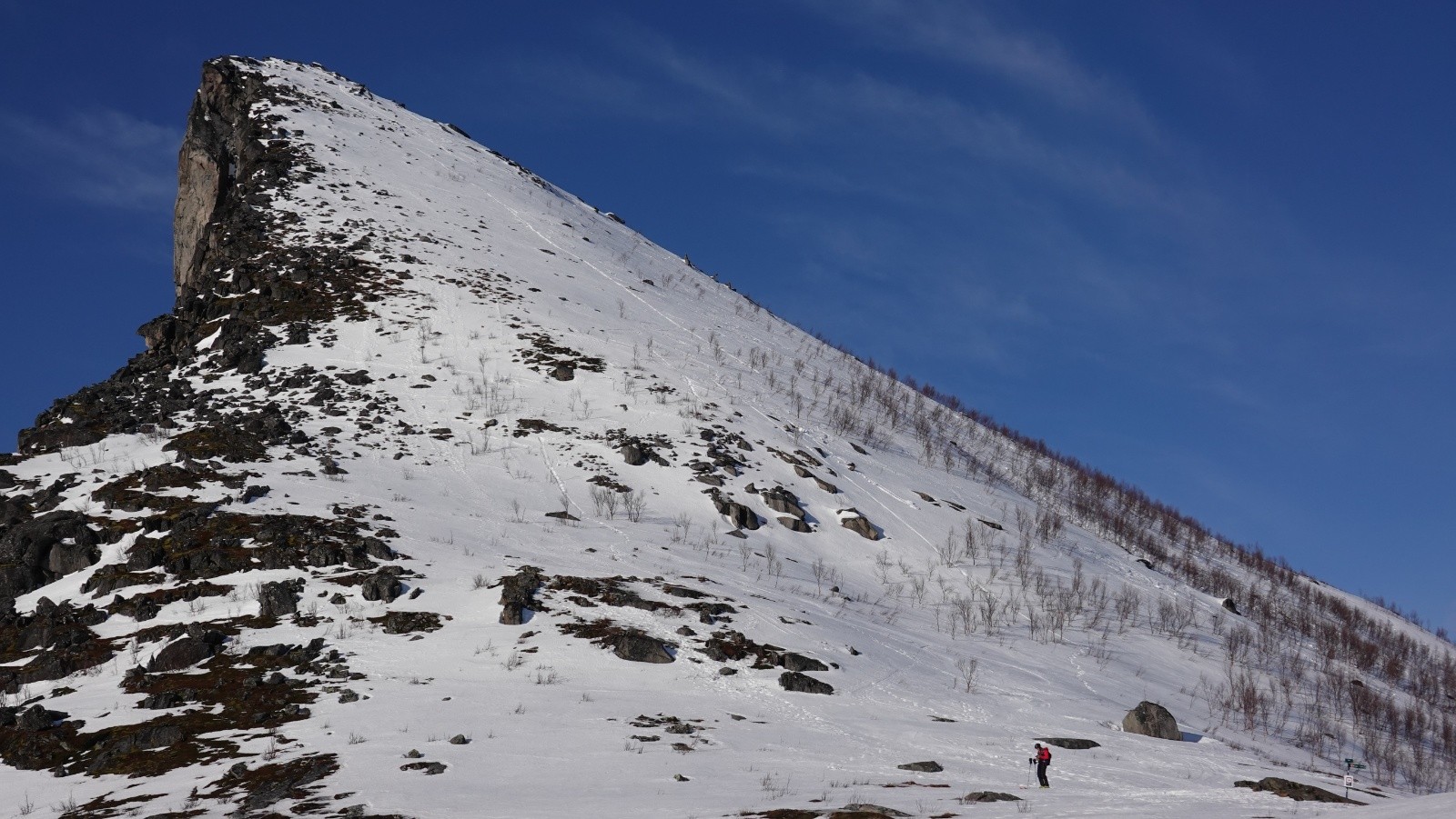 Vue globale d'une partie de la descente
