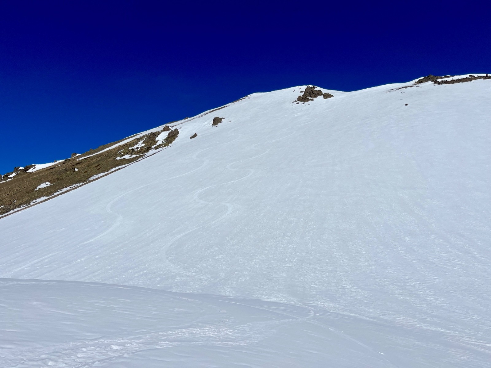 La face S du Grand Charvia en superbe moquette&nbsp;