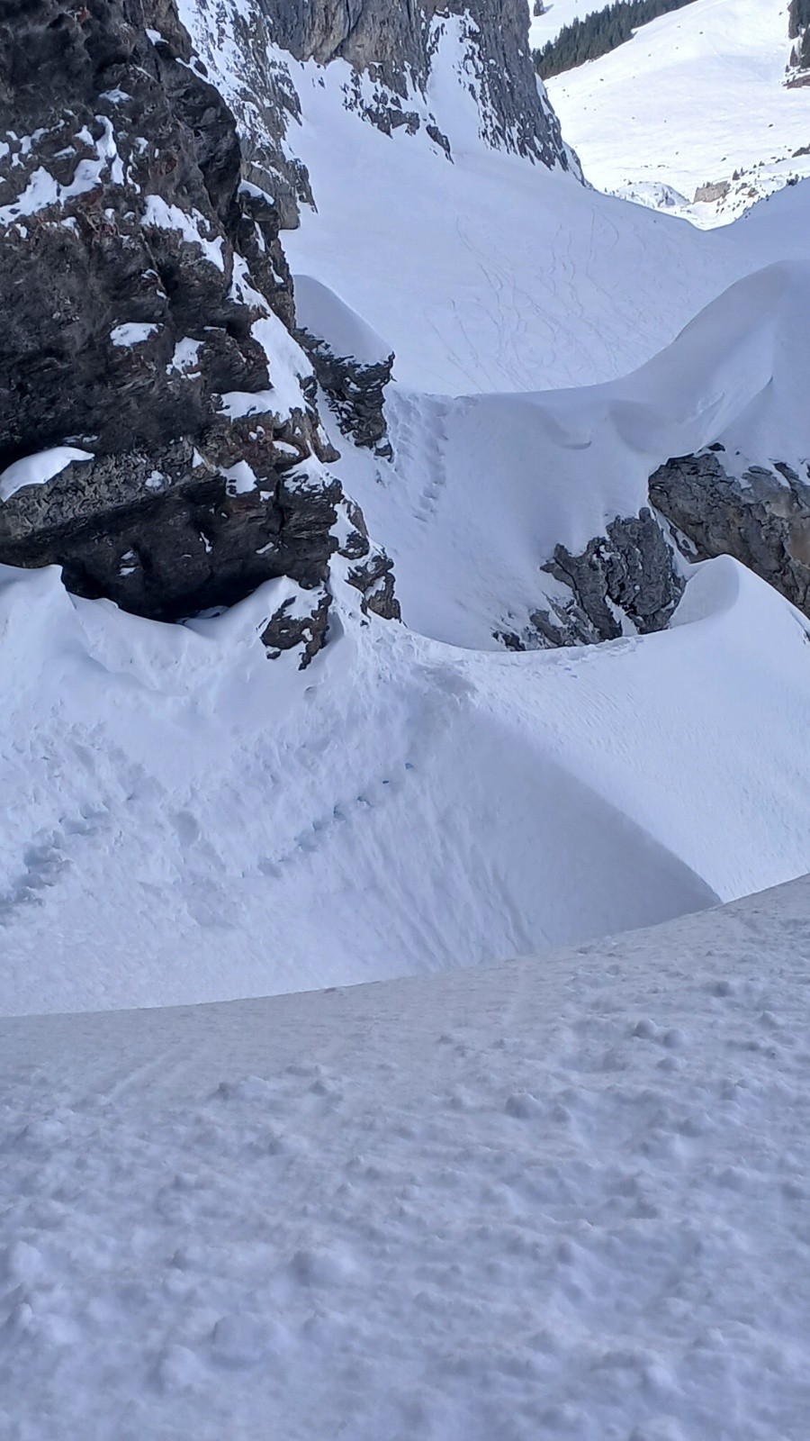 &nbsp;enchainement de traversées et d'éperons