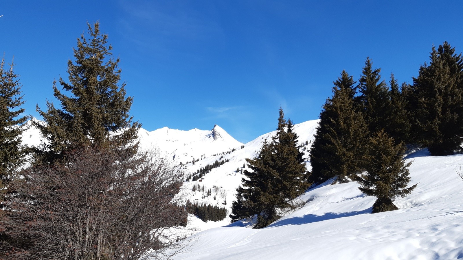 Au centre l'Aig du Clapet je pense
