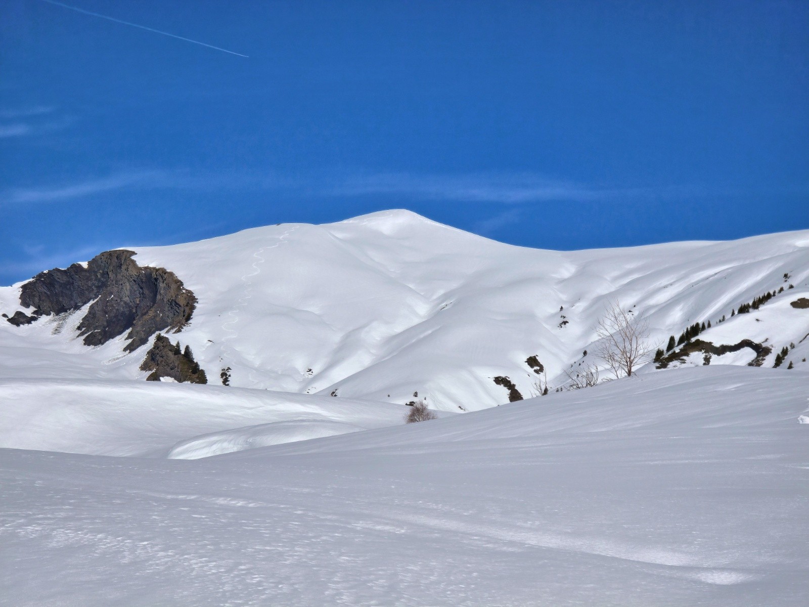 La voie de montée.&nbsp;