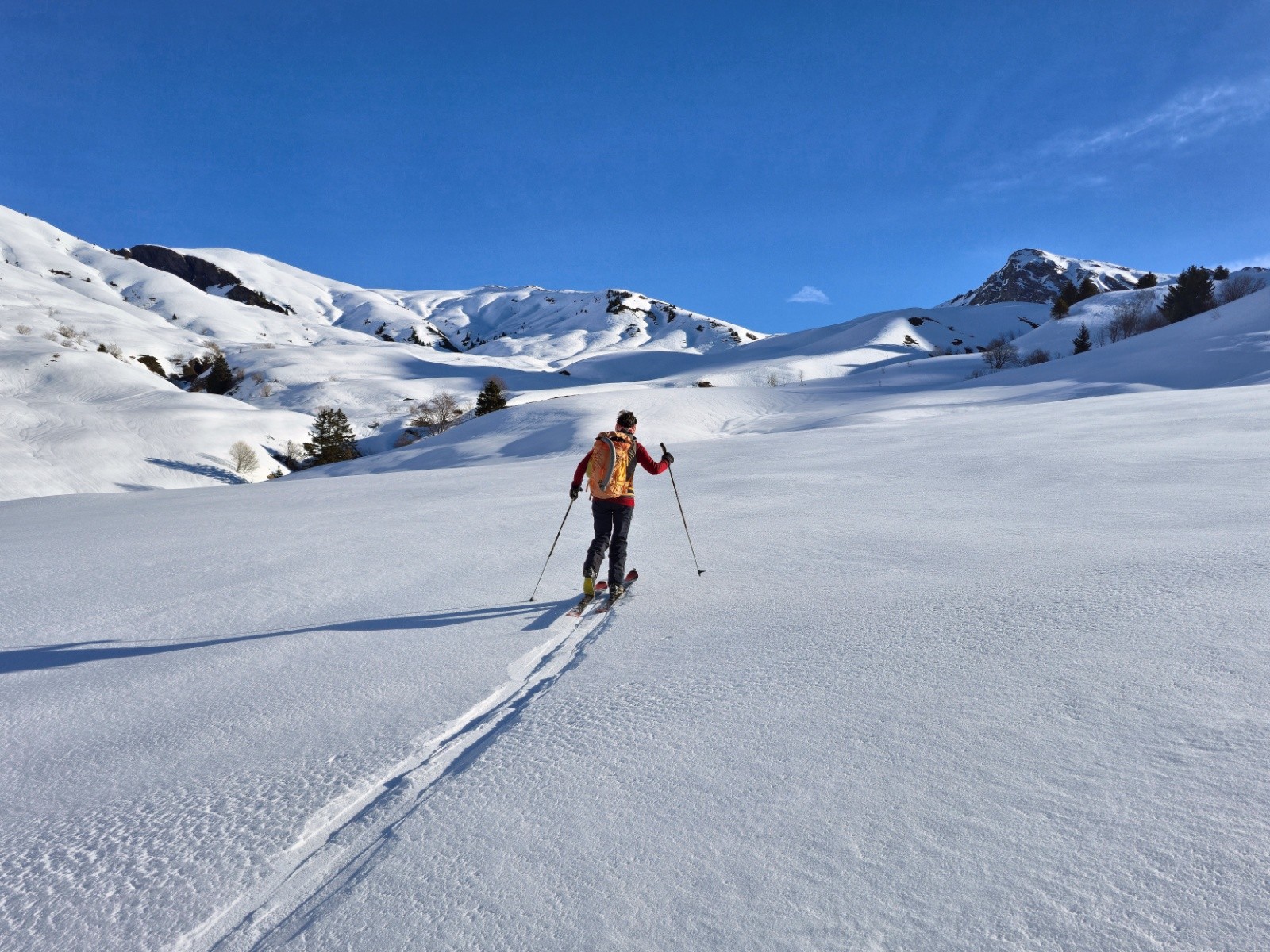 La récente chute de neige a «rénové» le relief.&nbsp;