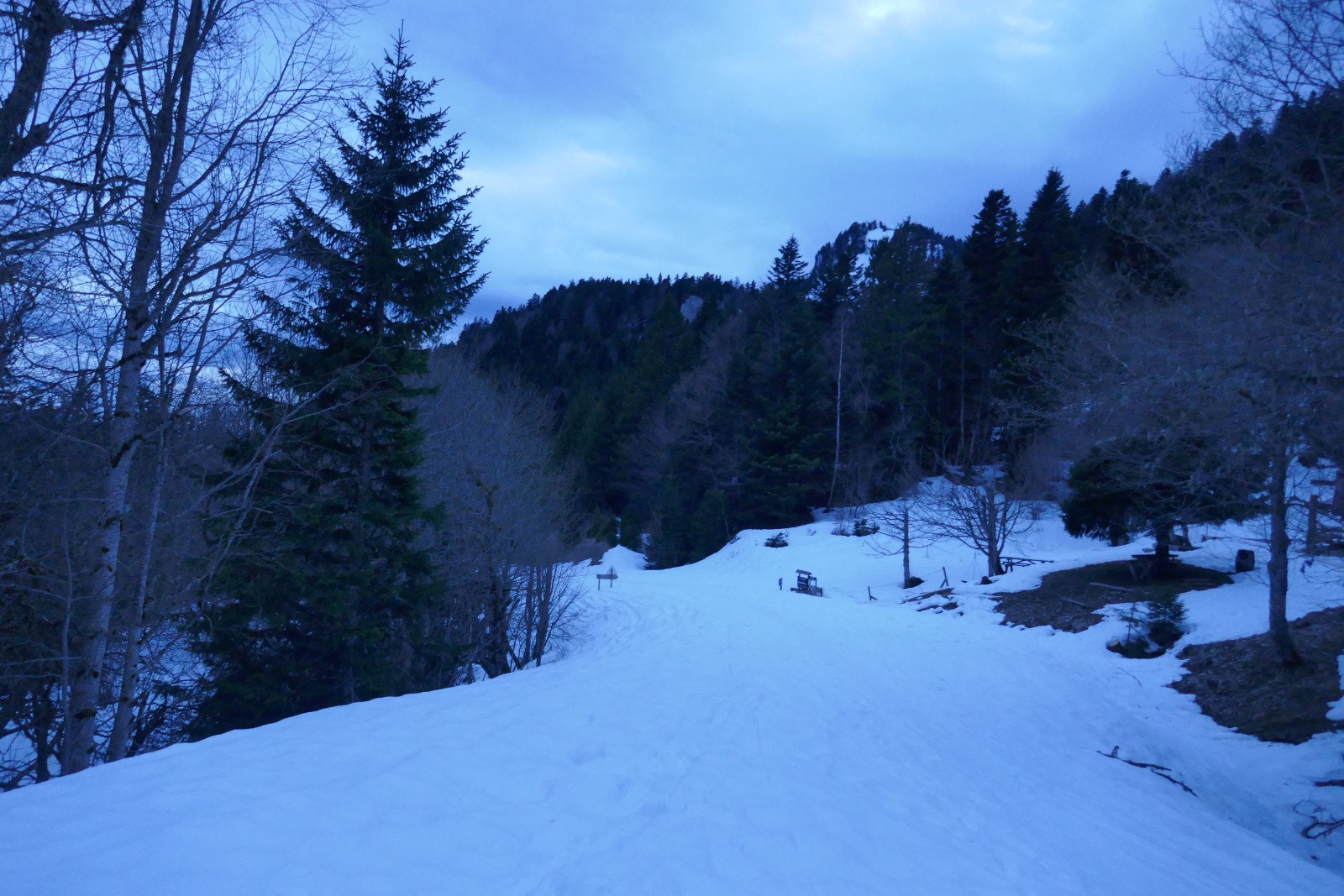 La route vers le chalet 