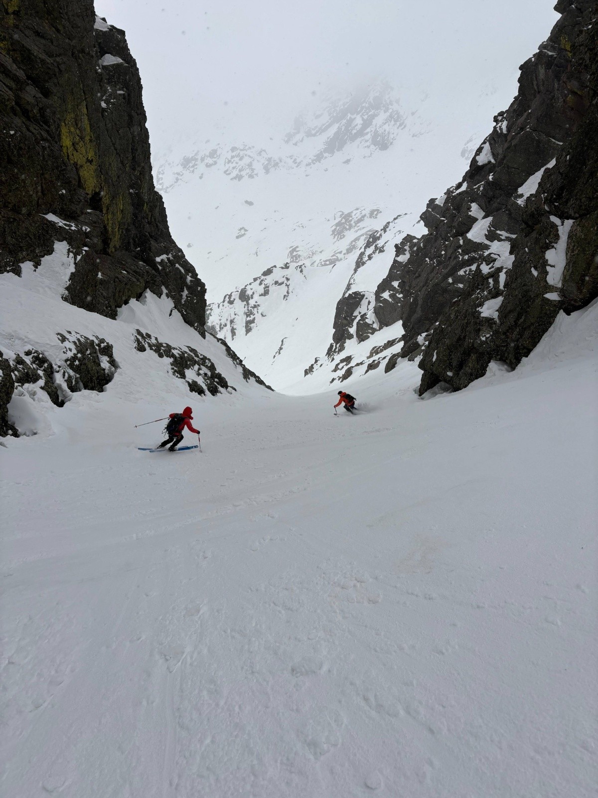 Couloir de la Forca à la descente