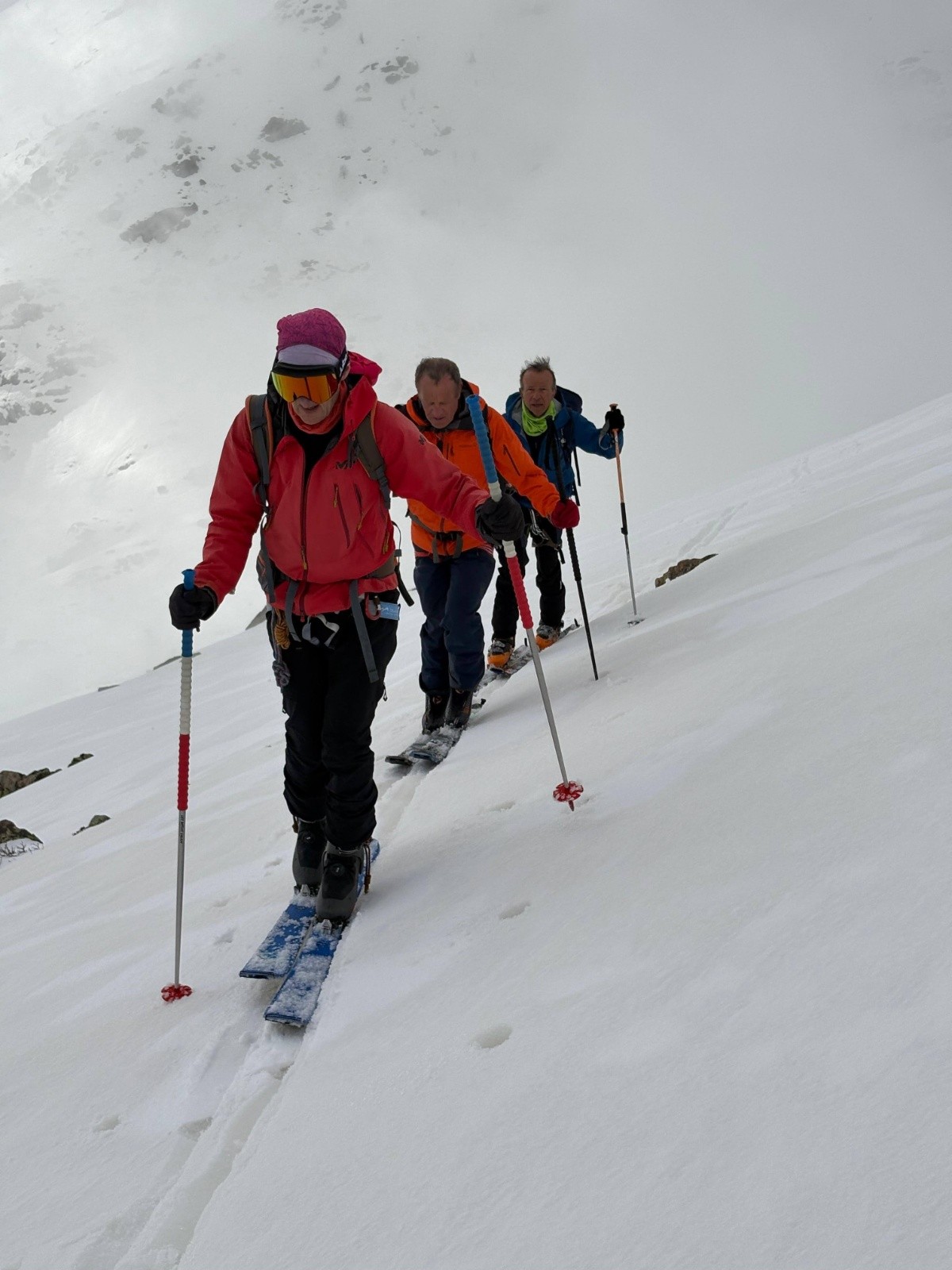 Le mode ski sous un ciel variable