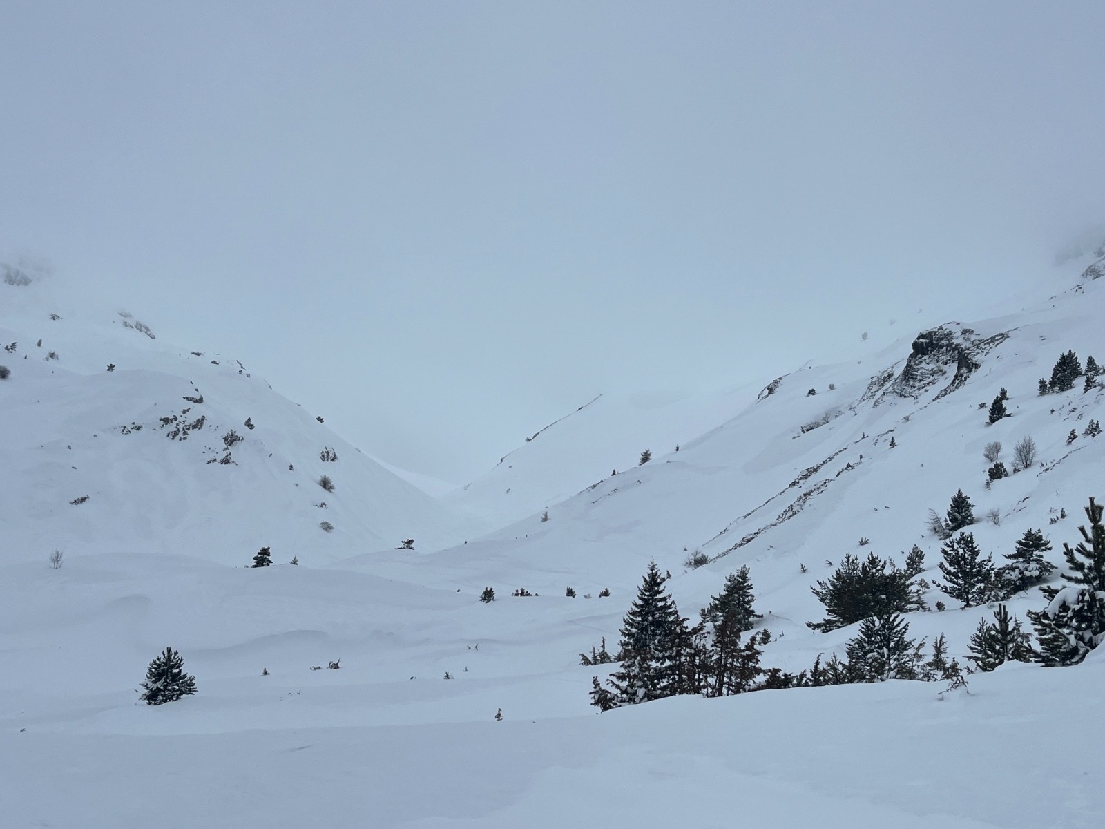 En sortie de la brume du vallon de Truchiere &nbsp;