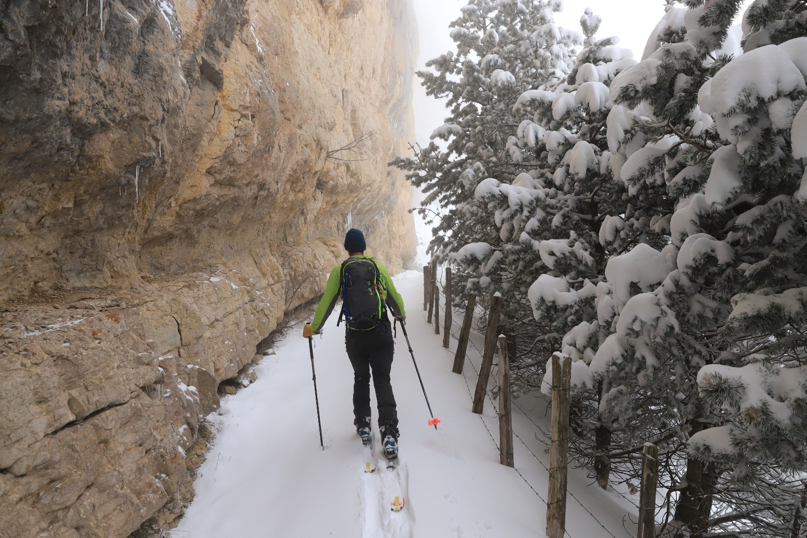 Dernière photo du jour, trop concentré pour prendre des photos sur la descente...