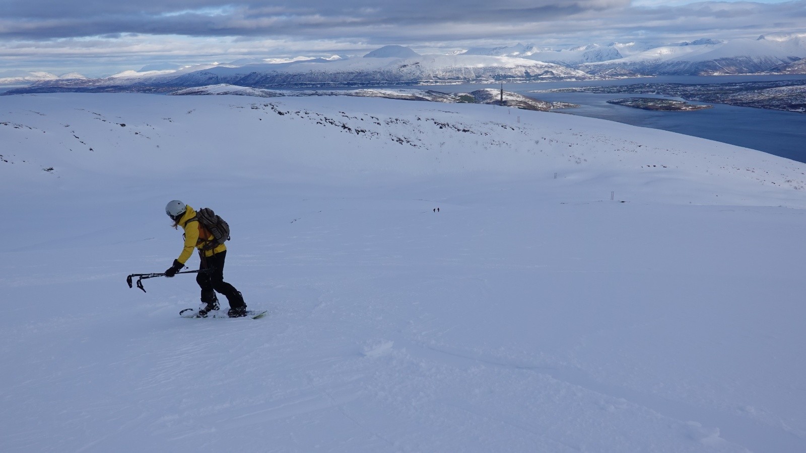Anna en cours de descente