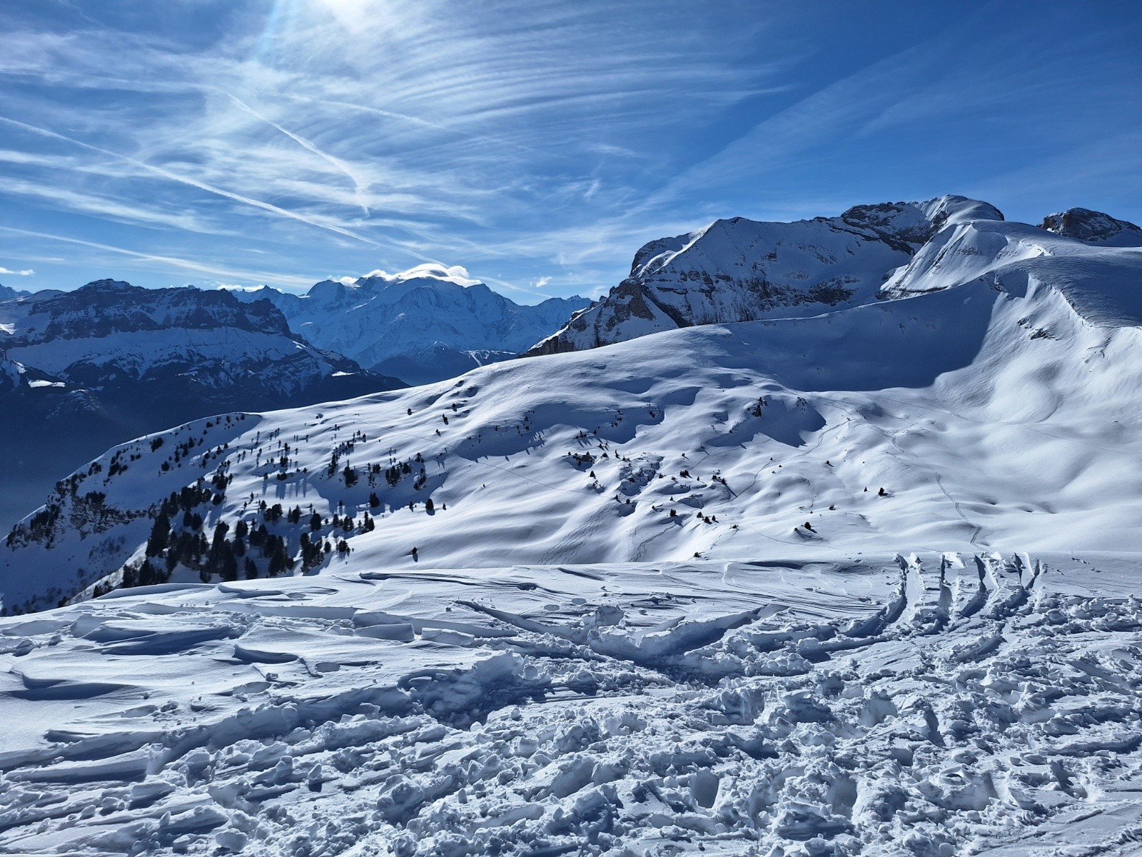 Fiz, Mont-blanc, Arbennes, depuis la Tête des Muets