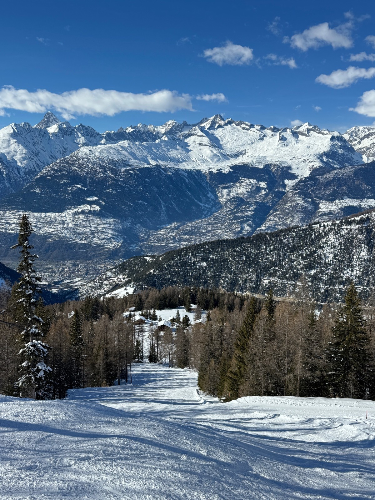 Pas grand monde sur la piste noire de Rothwald