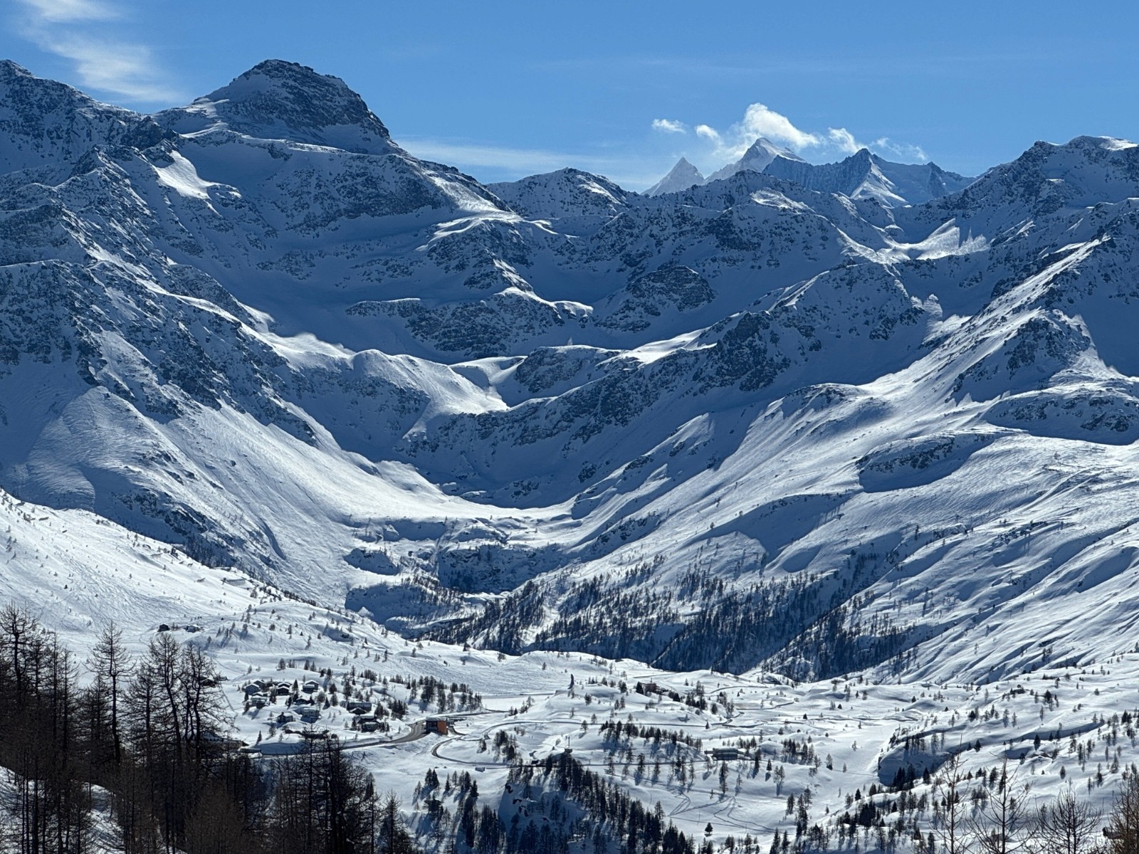 Le Simplon, point de depart, vue de l'arrivee