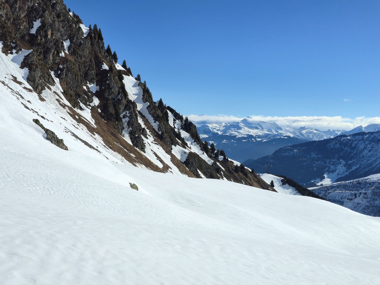 Retour d'est déjà bien présent sur les sommets de Vanoise.&nbsp;