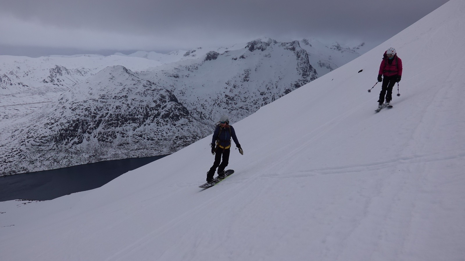 Début de descente dans le gris mais avec une bonne visibilité