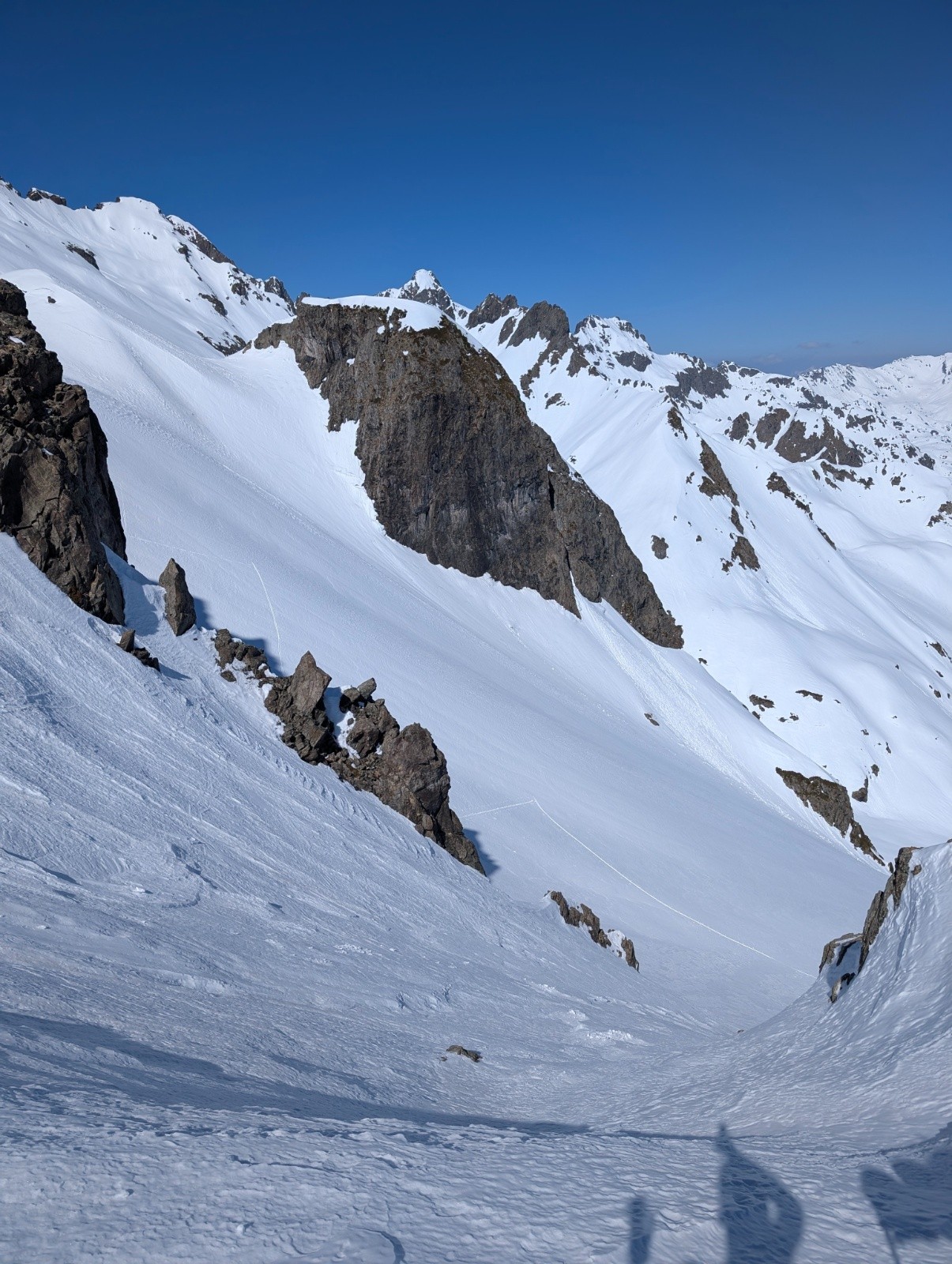 Jonction pour rentrer sur le vallon de la Balmette