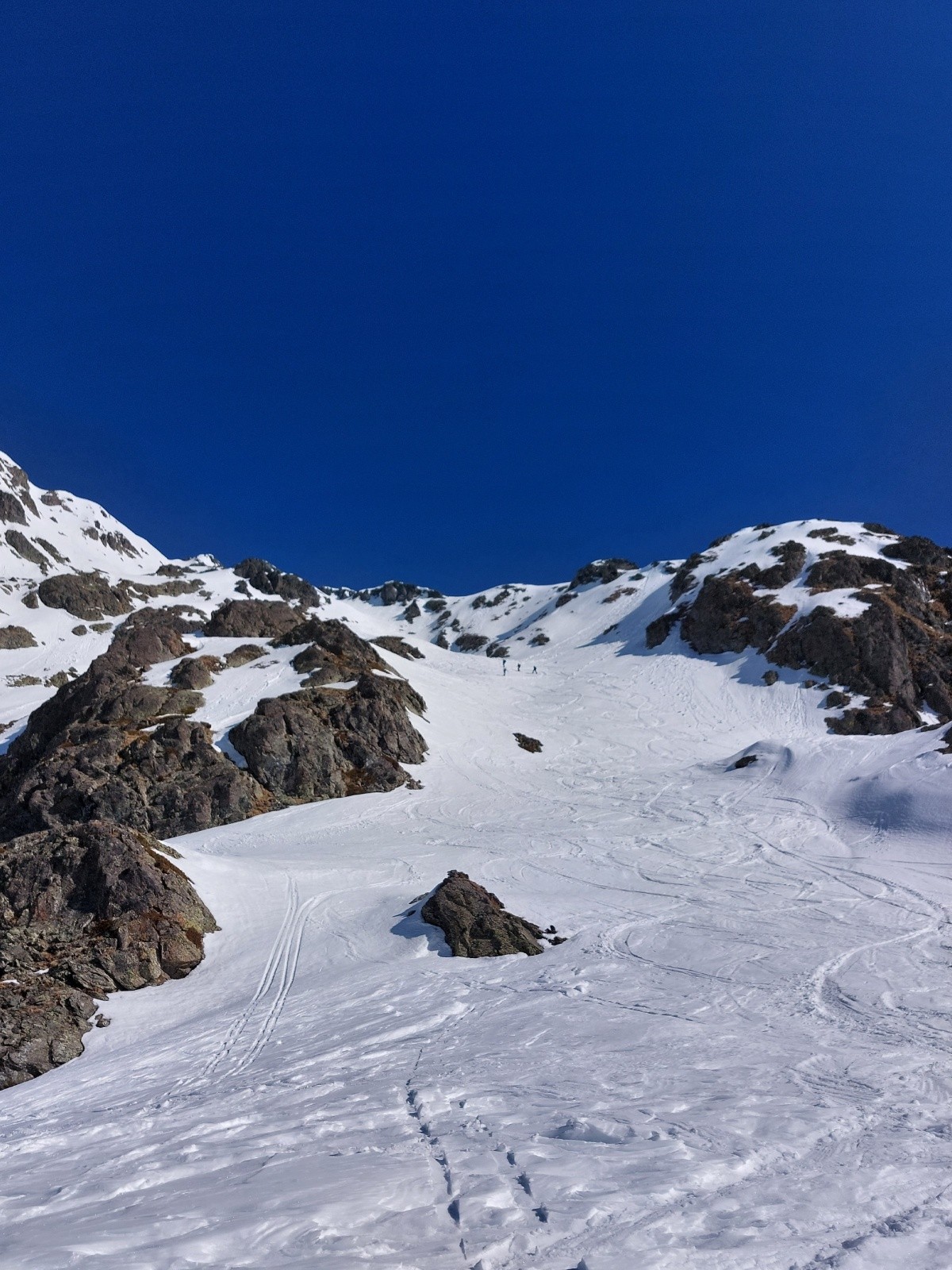 Début de la montée vers la Lance après le verrou des domenon&nbsp;