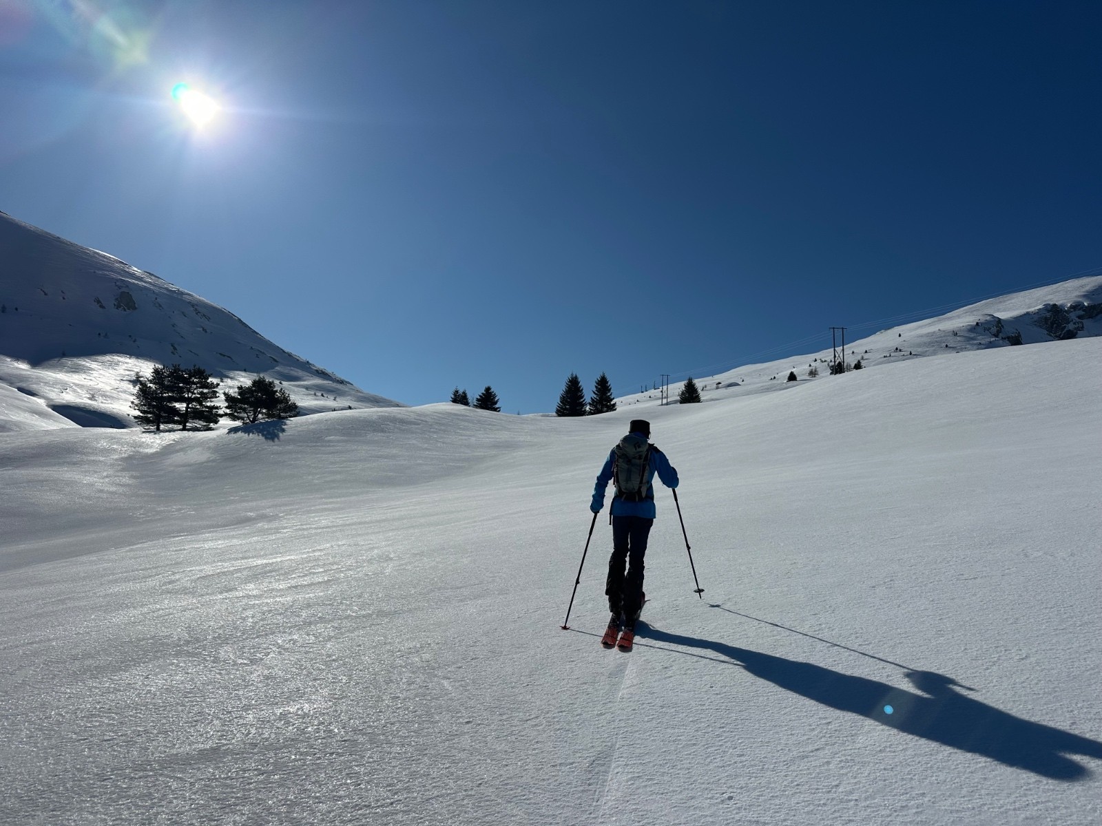 Montée matinale vers le Rabou